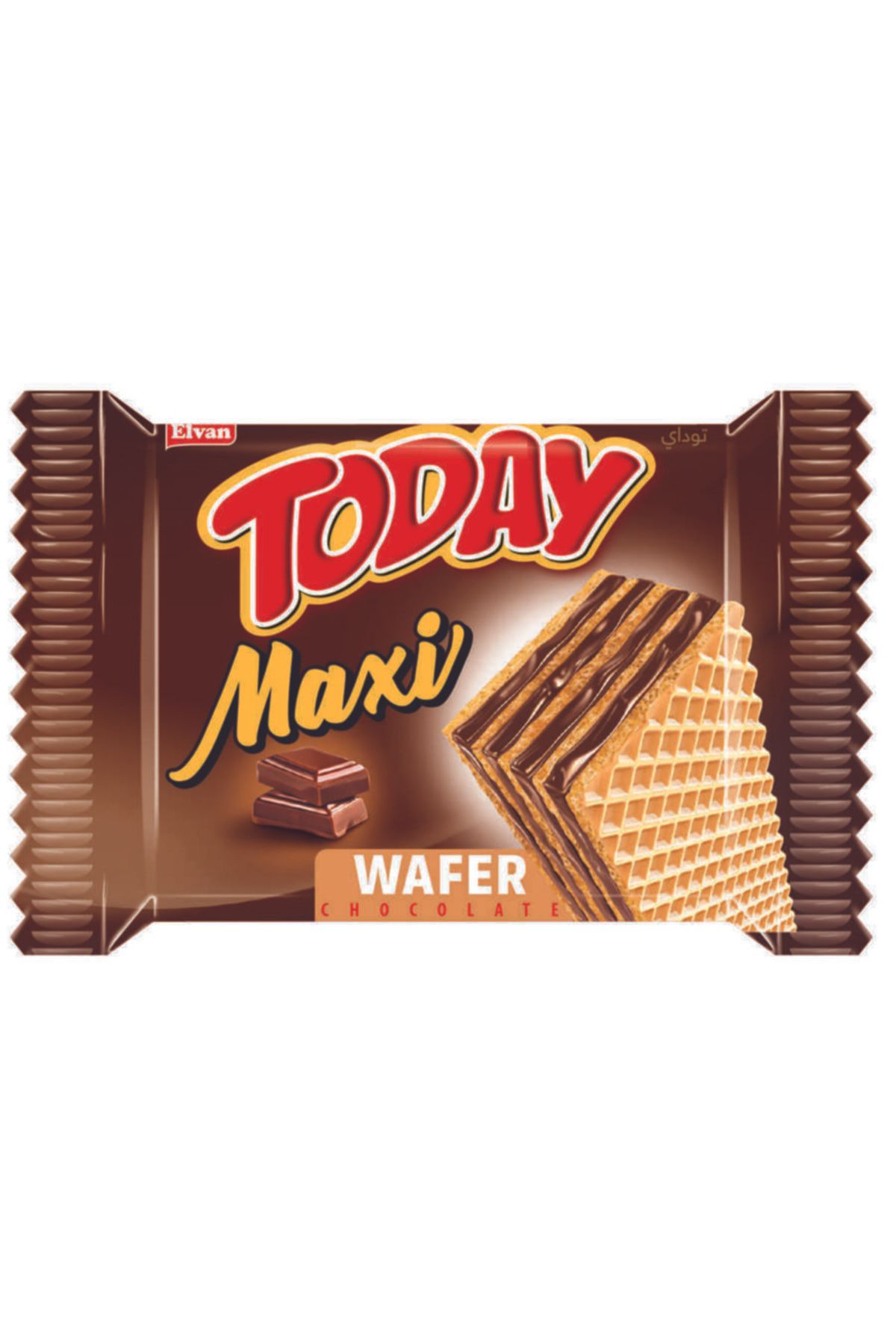 Elvan Today Maxi Çikolatalı Gofret 38 gr 24 Adet ( 1 Kutu)