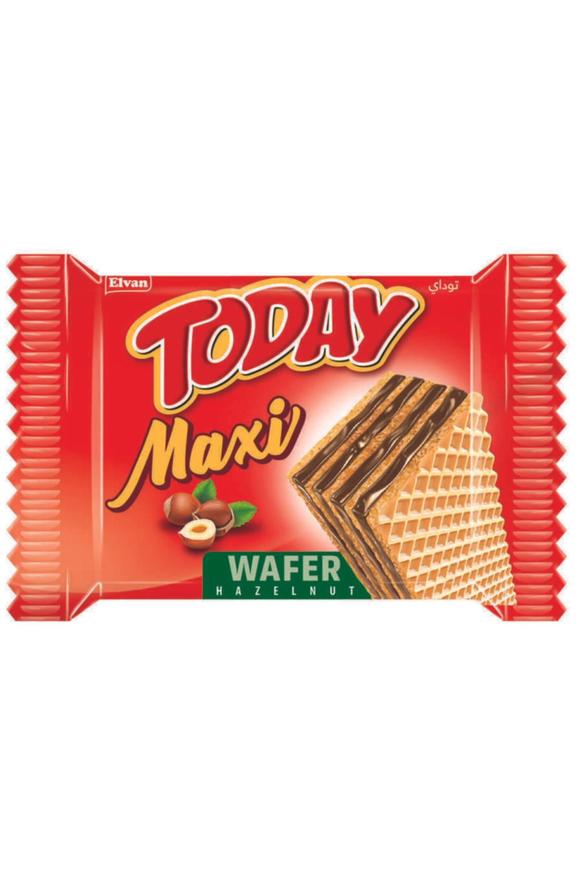 Elvan Today Maxi Fındıklı Gofret  24 Adet 1 Kutu 38 gr