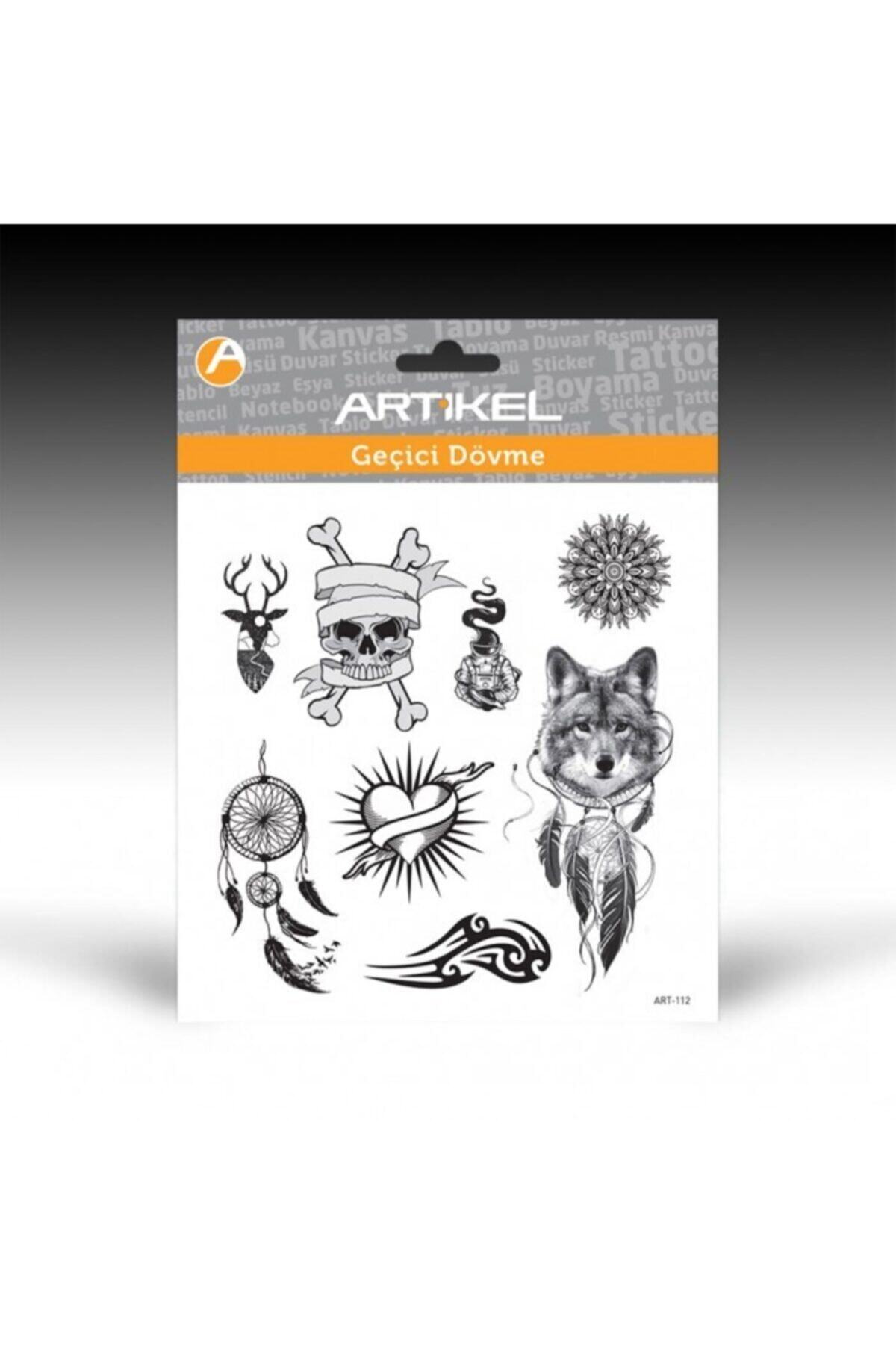 Artikel ART-112 Geçici Dövme 15,5x15,5 cm , Geçici Tattoo