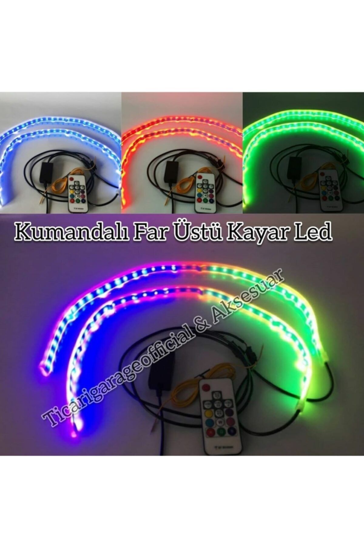 Hero Led Far Üstü Kayar Led-kumandalı-rgb