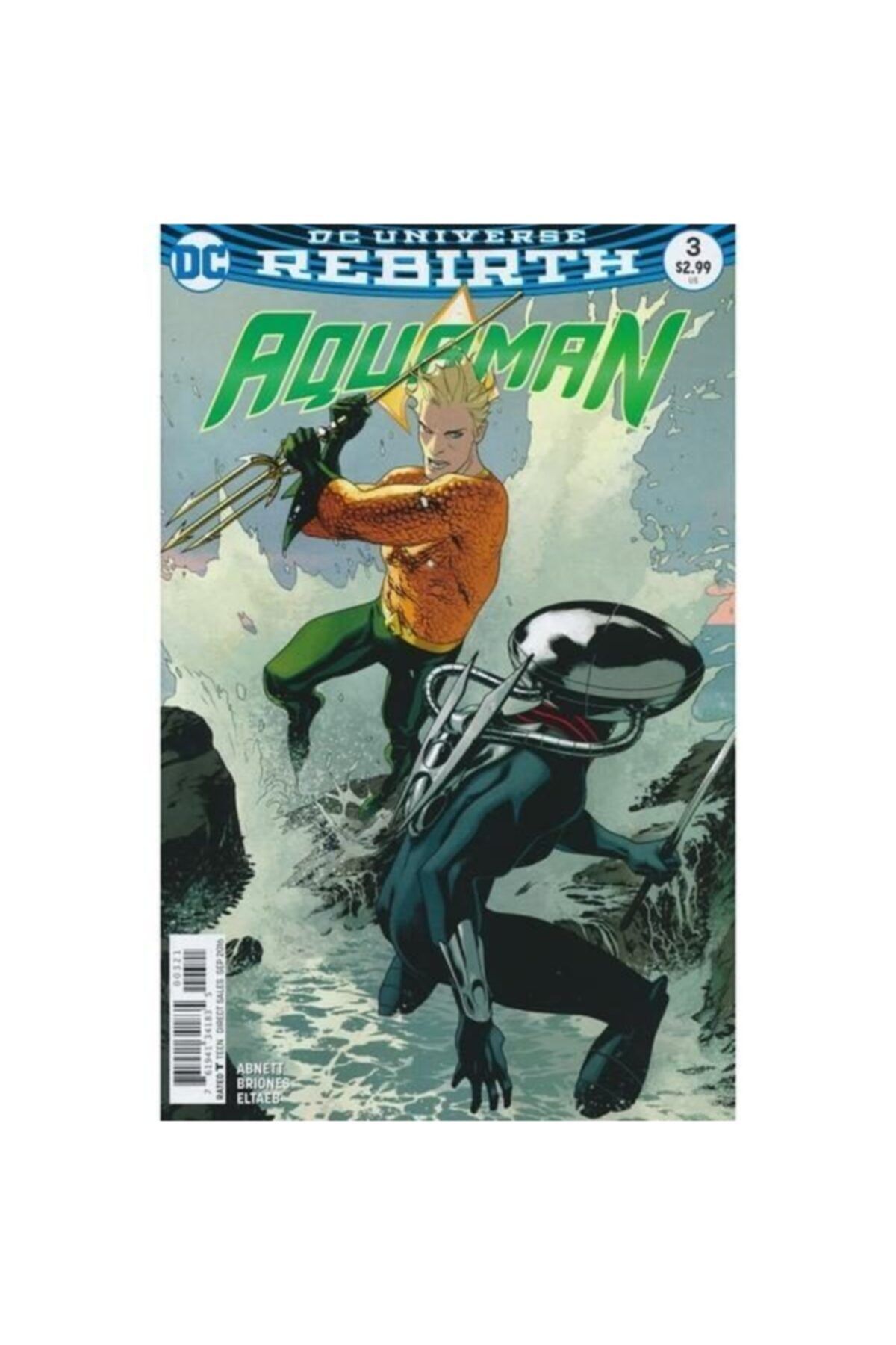 TM & DC ComicsWarner Bros Dc Universe Rebirth Aquaman #3 (variant Edition) Fasikül Ingilizce Çizgi Roman