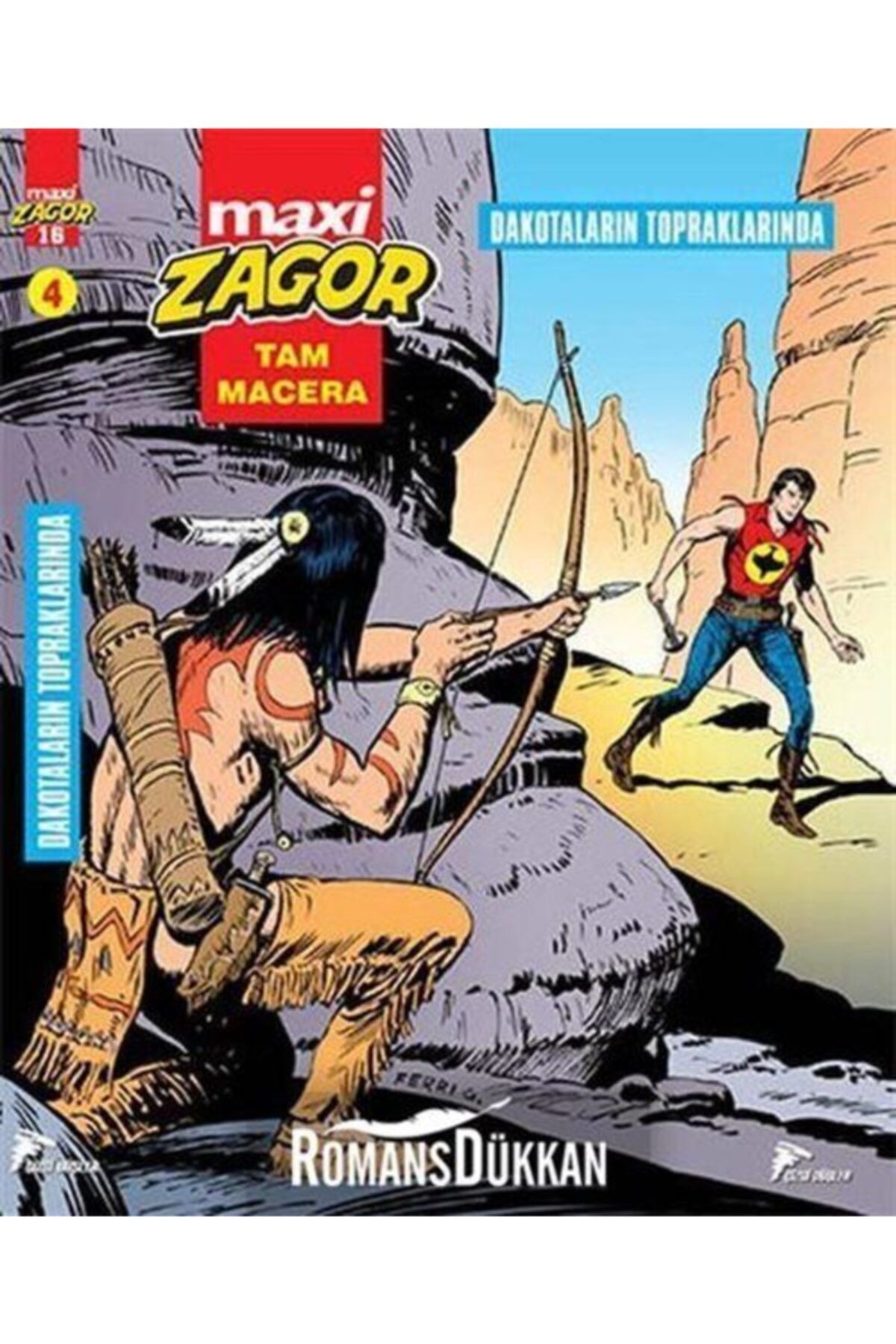 Çizgi Düşler Yayınevi Zagor Maxi 4 - Dakotaların Topraklarında