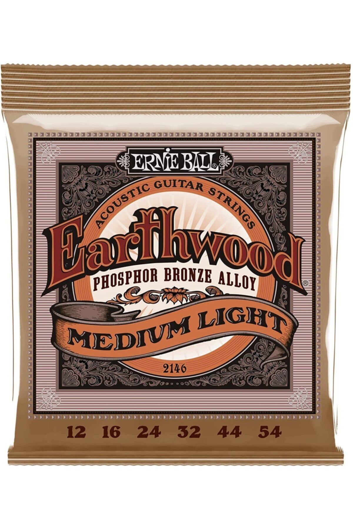 Ernie Ball 2146 Medium Light Phosphor Bronze 12-54 Akustik Gitar Teli