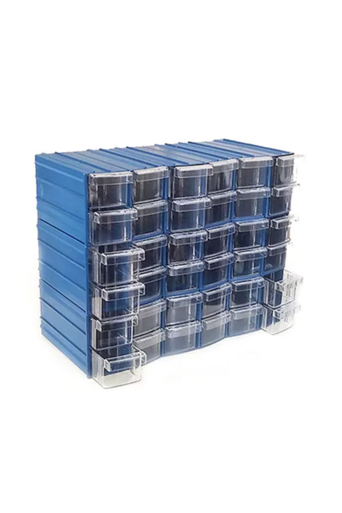 Sembol Y114 Plastik Çekmeceli Kutu (5x15x4cm) Küçük Ebattır 36 Çekmeceli