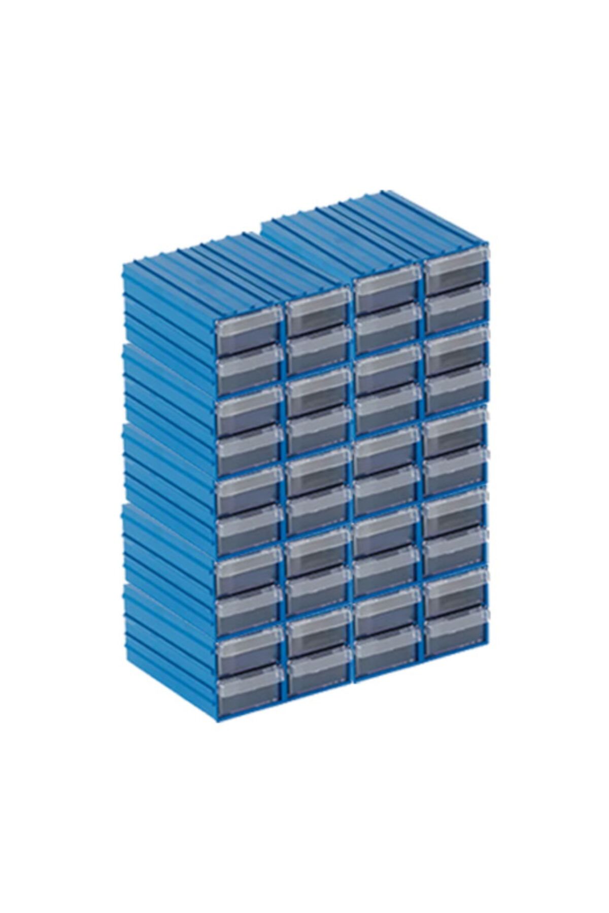 Sembol 300 Plastik Çekmeceli Kutu 4,6x11,7x2,4 Cm / Küçük Ebattır (40 Çekmeceli)