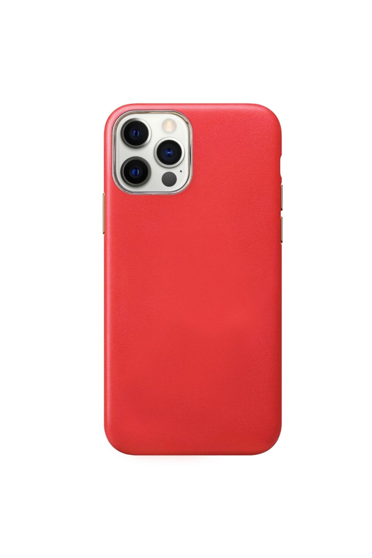 Microsonic Apple Iphone 12 Pro Max Kılıf Luxury Leather Kırmızı 2