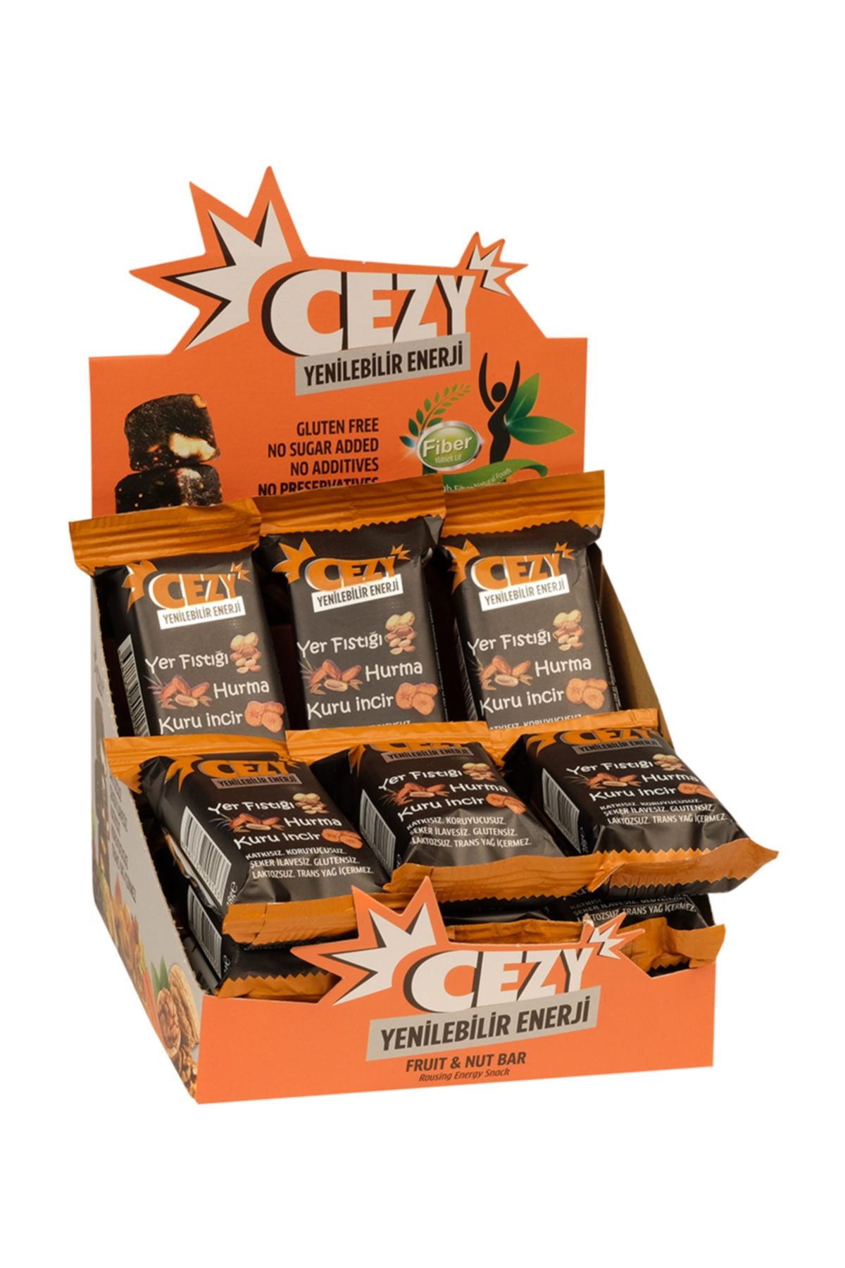 CEZY Kuru Meyveli Kuruyemişli Küp Bar- Hurmalı & Yerfıstıklı 12 Adet X 28 G