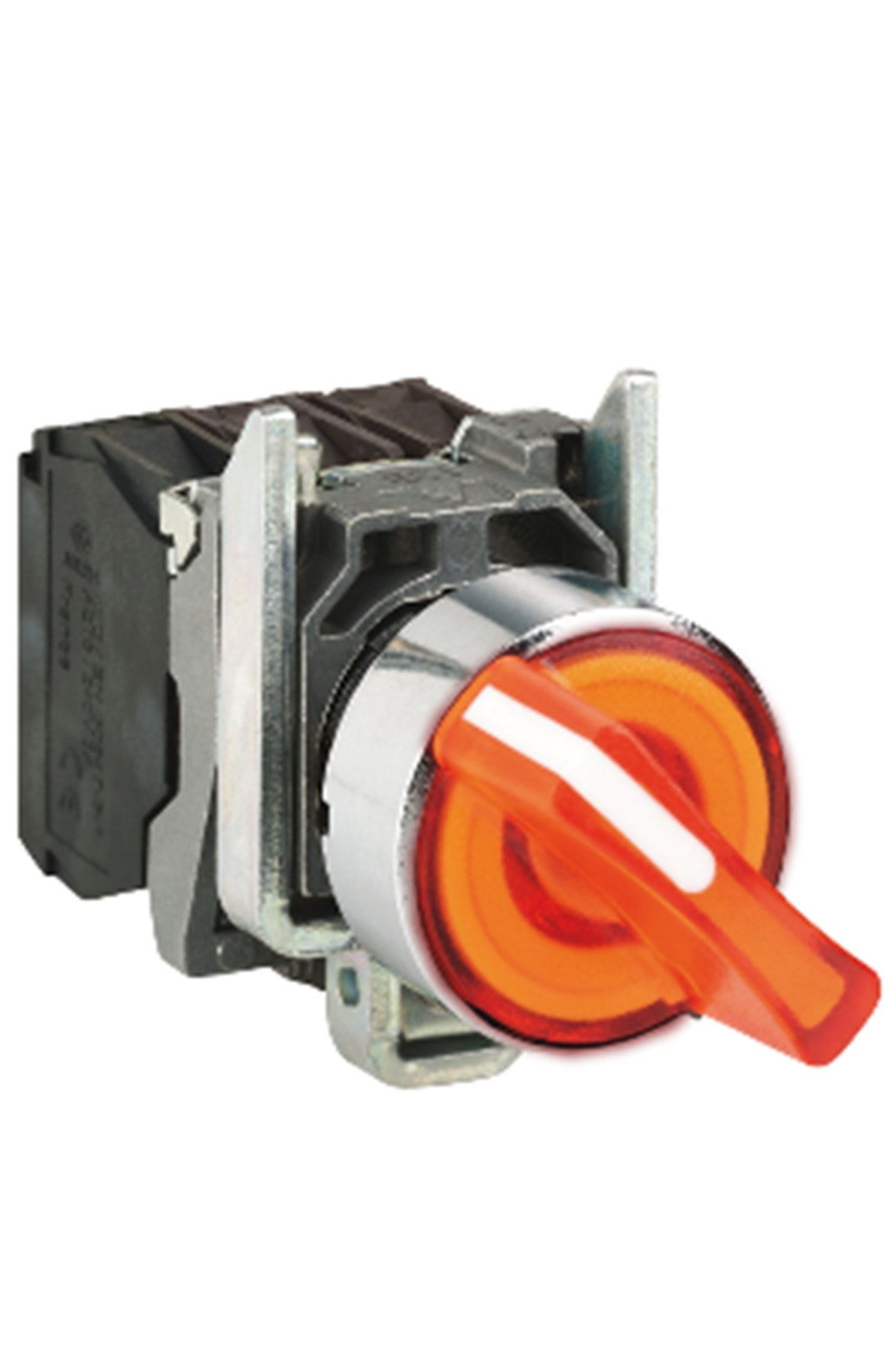 Schneider Electric Işıklı Mandal Buton Turuncu 1na+1nk 220ac/dc Led 3 Ko Xb4bk135m5