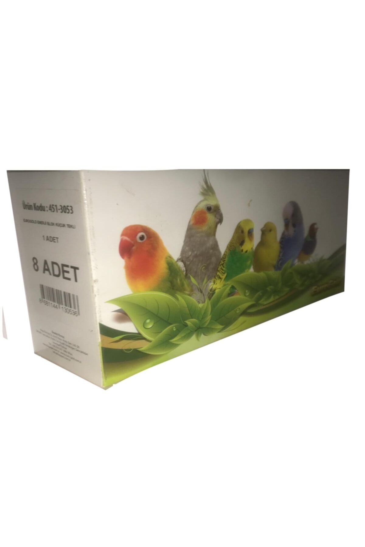 EuroGold Muhabbet Kuşu Gaga Taşı Natural Ve Vitamin 8'li Ekonomik Paket