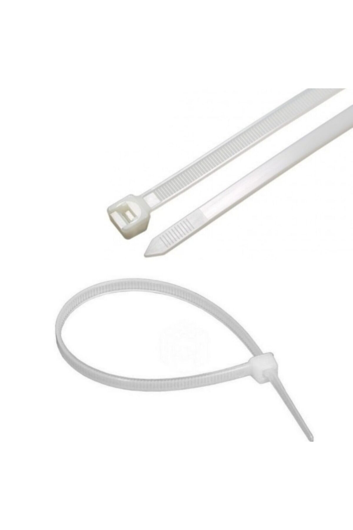OEM Kablo Bağı Plastik Cırt Kelepçe Beyaz 10 Cm 100 Adet