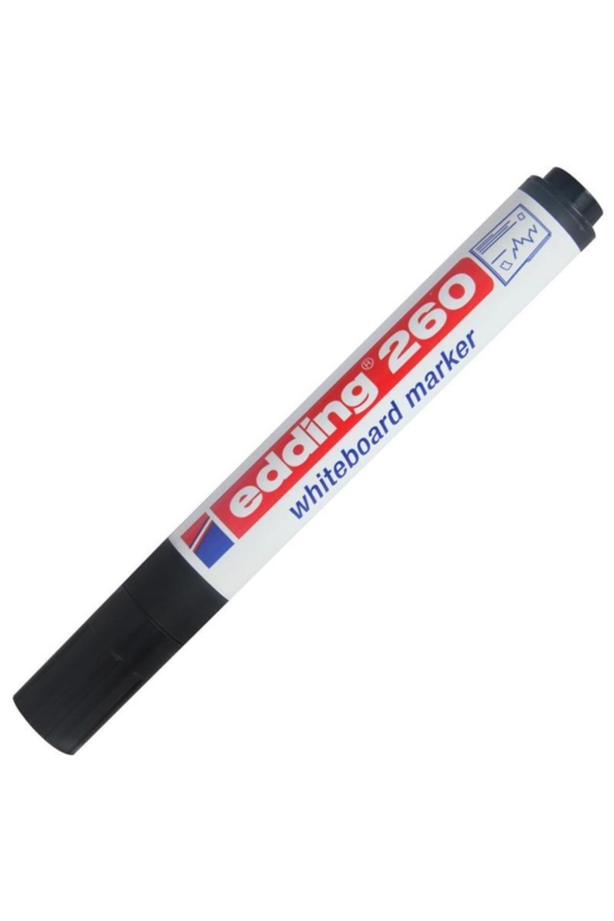 Edding 10 Lu Paket Beyaz Tahta Kalemi Siyah E-260
