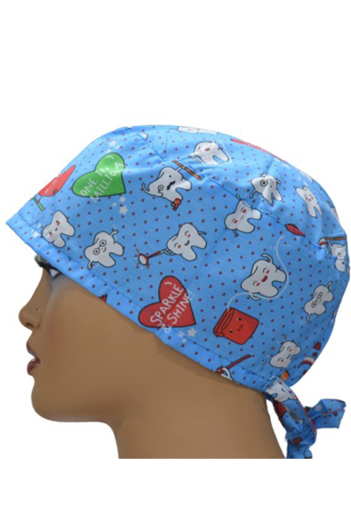 Emel Tekstil Diş Desenli Doktor Hemşire Bone Hastane