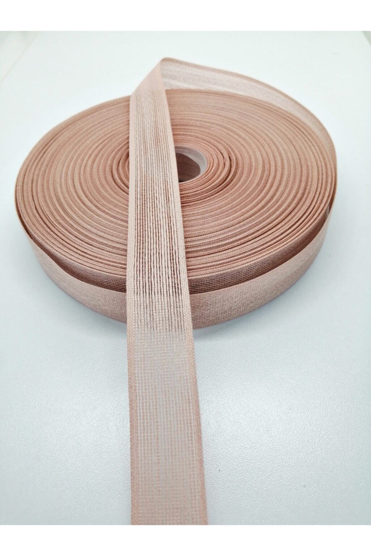 Hobigram Açık Pudra Keten Kurdele 2,5 Cm 5 Metre