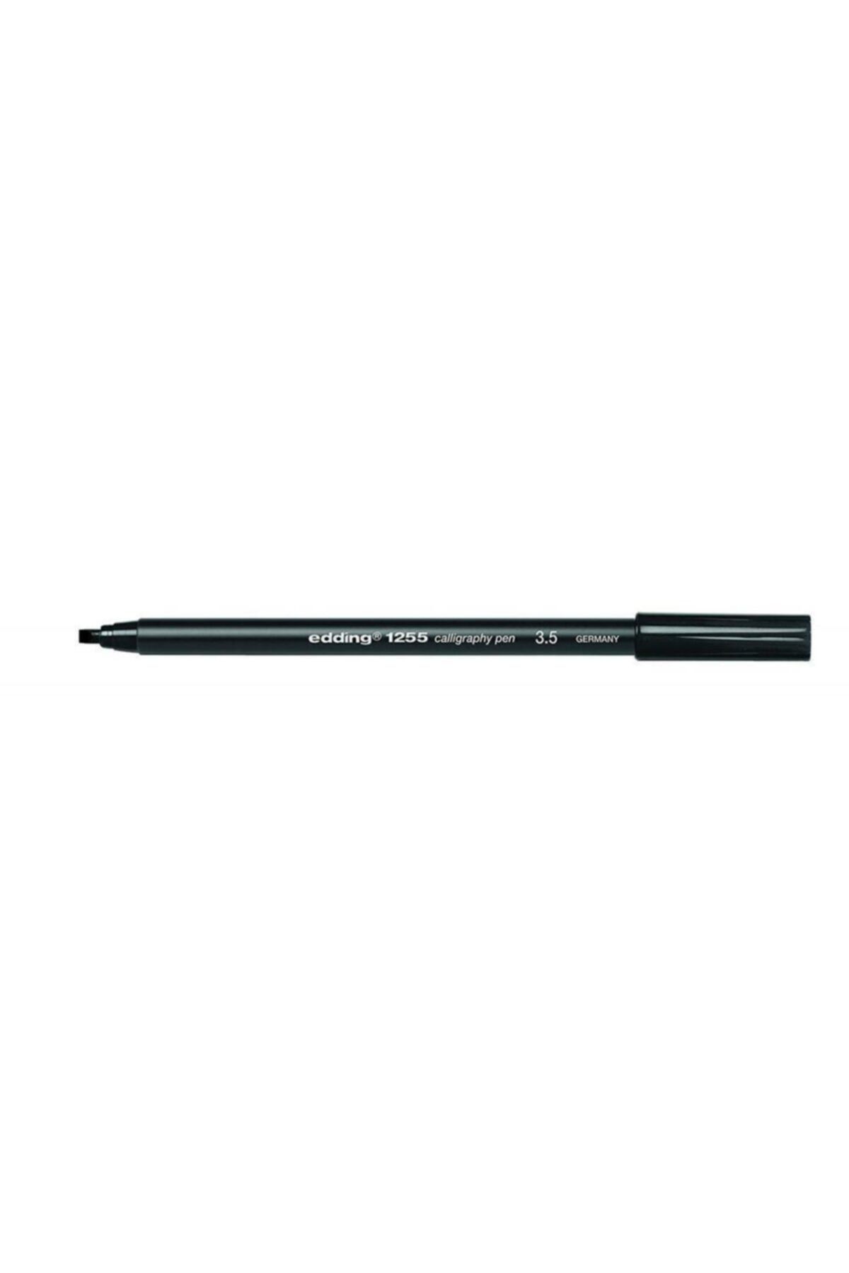 Edding 1255 Kaligrafi Kalemi Kesik Uçlu 3.5 Mm Siyah (10 Lu Kutu)