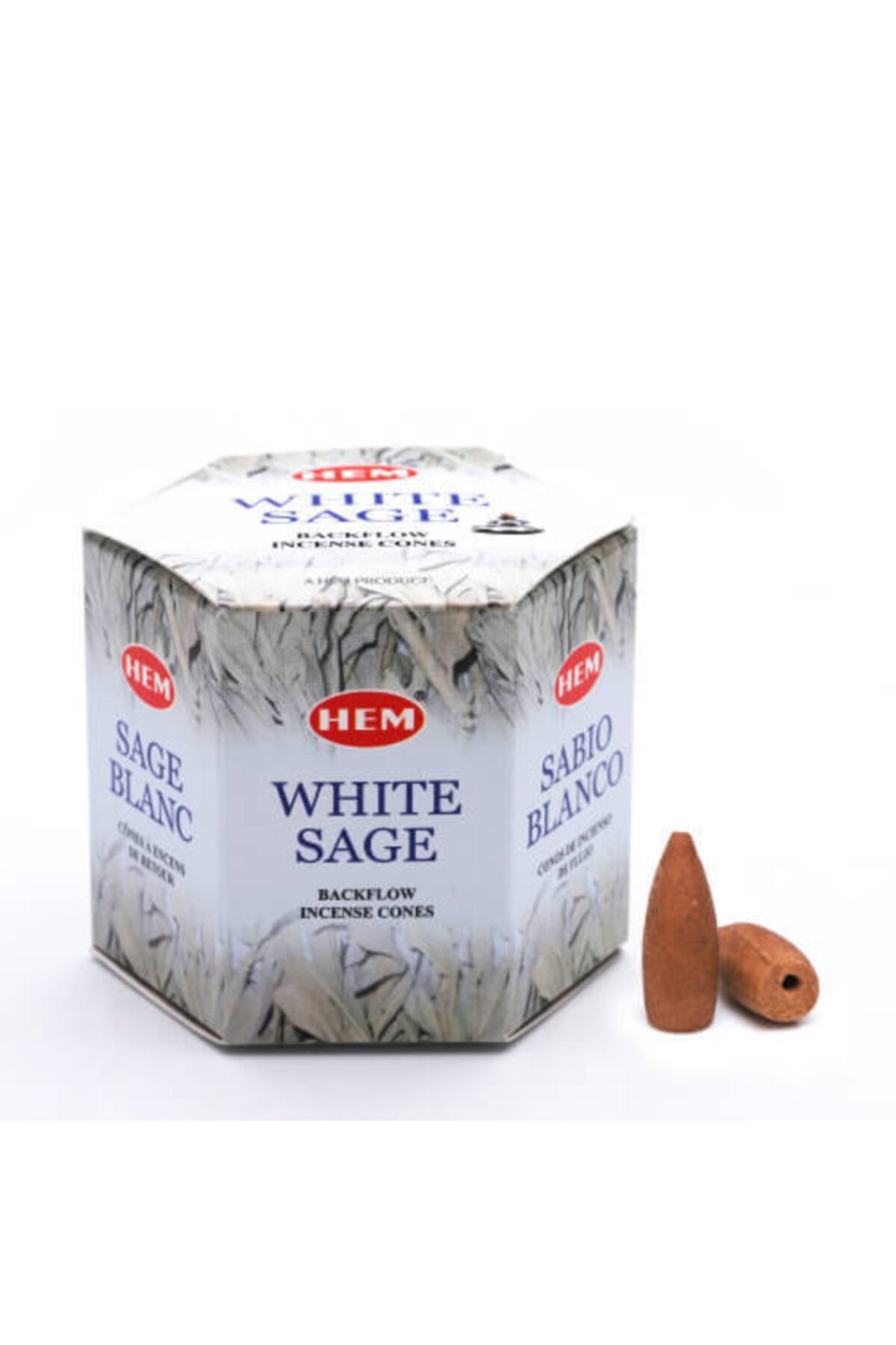Hem Tütsü Hem Geri Akışlı Şelale Tütsü Konileri Hem White Sage Aromalı 40 Adet