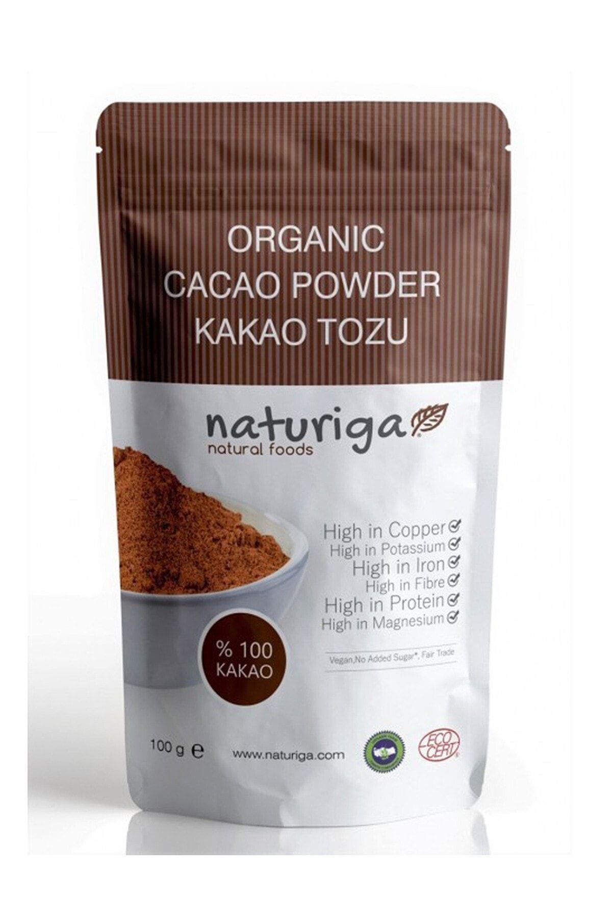 Naturiga Organik Kakao Tozu 100 gr