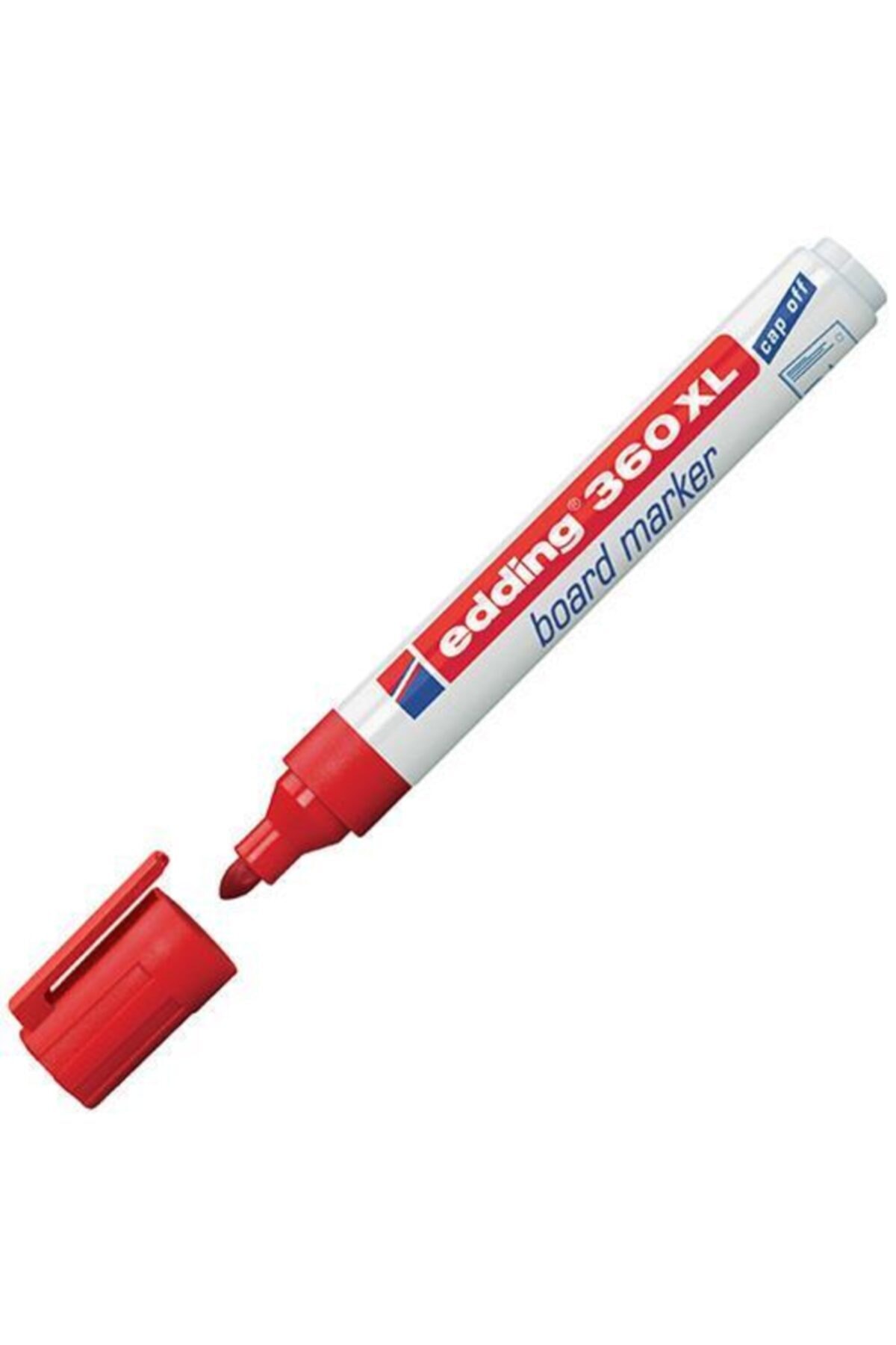 Edding 10 Lu Paket Beyaz Tahta Kalemi Kırmızı Cap Off E-360xl
