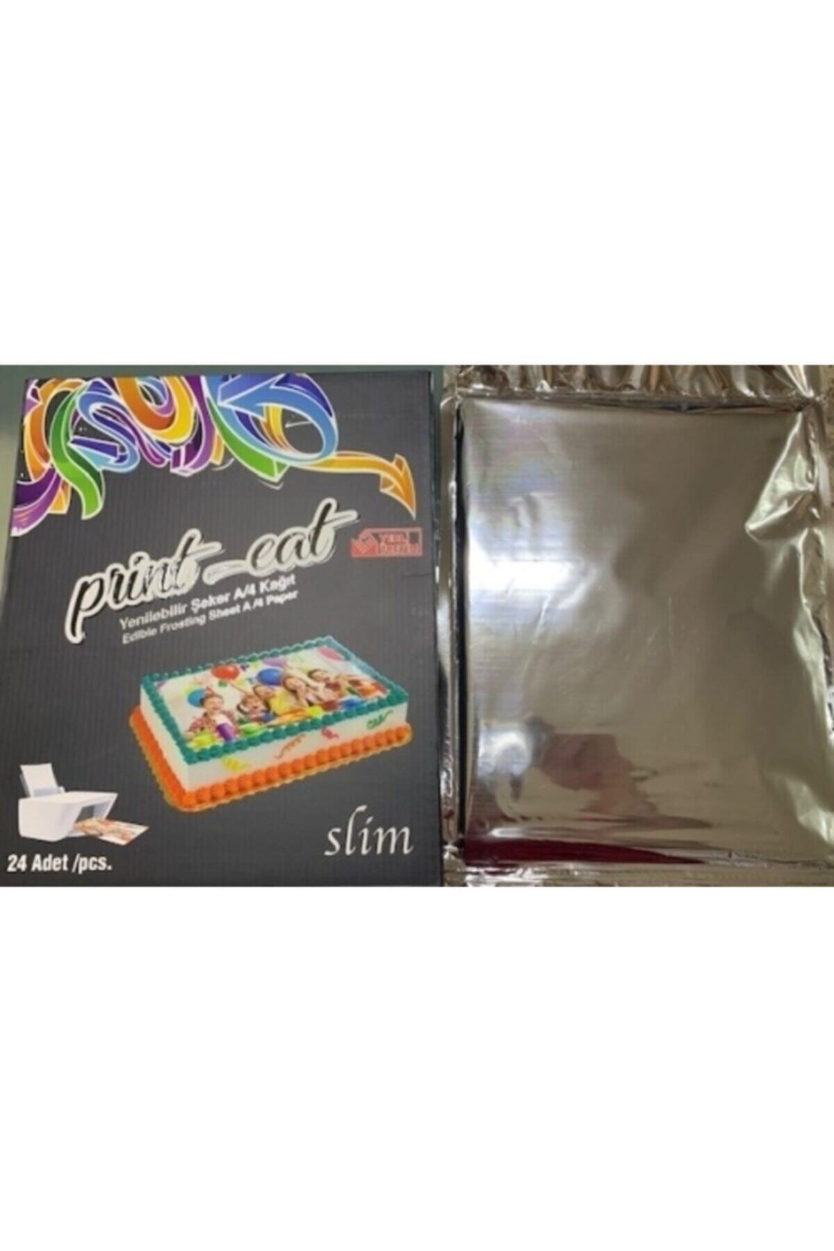 Yenilebilir Kağıt Wafer paper Resimli Pasta Ve Dekor Için Yenilebilir Şekerli Kağıt (24 Adet)