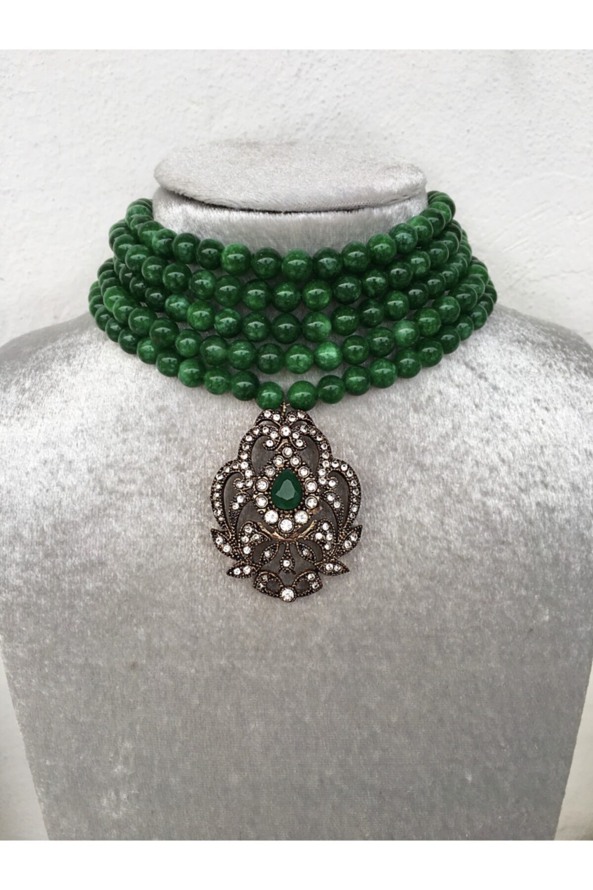 by katrem Doğal Taş Tasma Kraliyet Uç Kolye