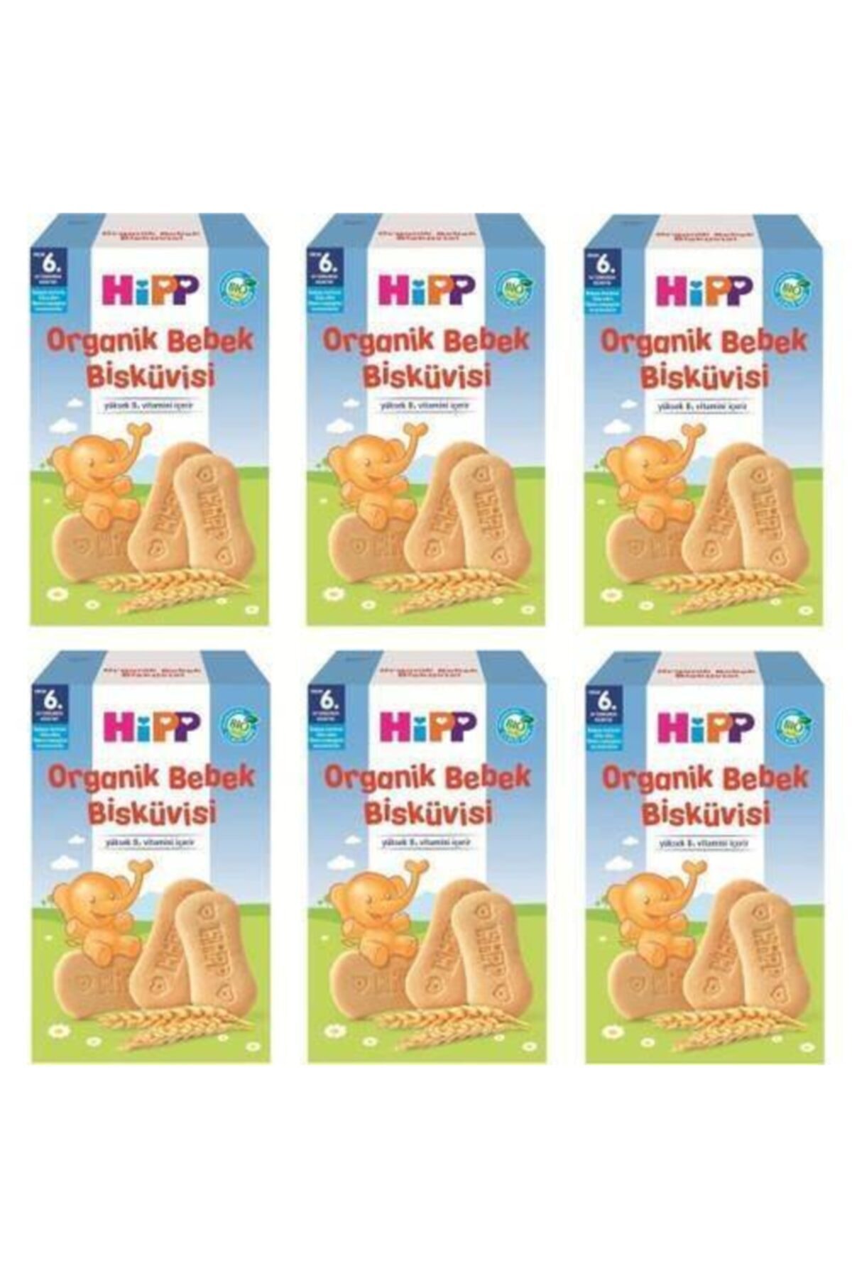 Hipp Organik Bebek Büskivisi 150 Gr.*6 Adet