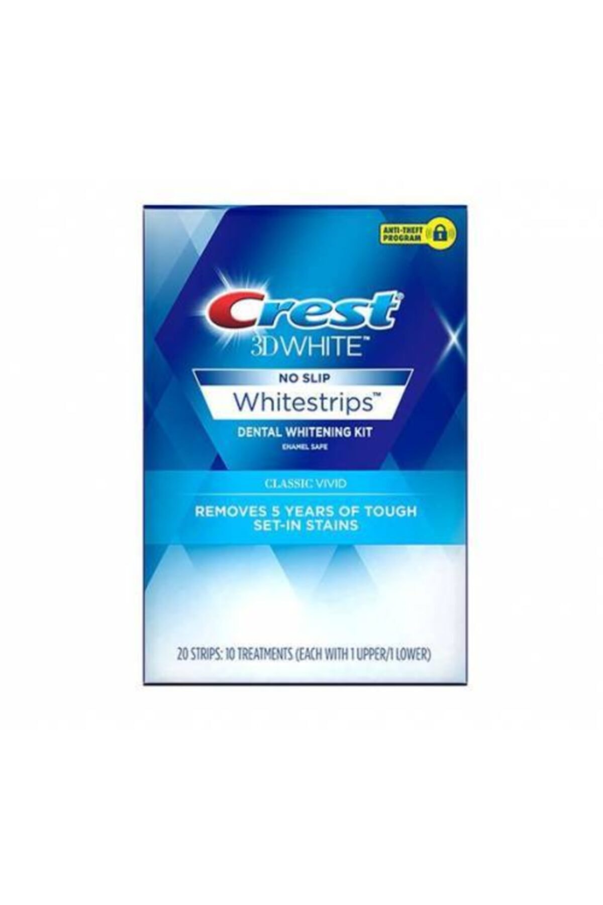 CREST 3d White Vivid Plus Diş Beyazlatma Bantları (10 Bant)