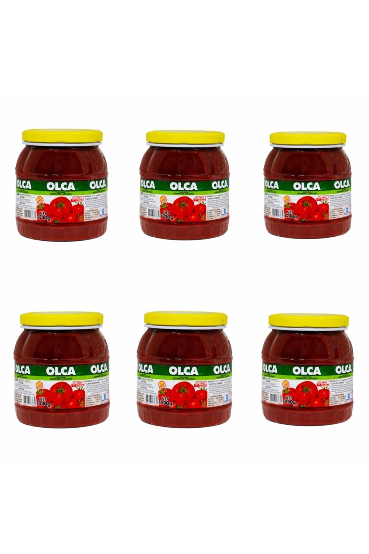 Olca Ev Tipi Az Tuzlu Domates Salçası 1200 gr x 6 Adet