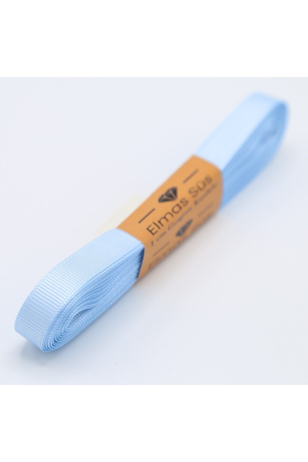 E Elmas Mavi Grogren Kurdele 1cm 10m