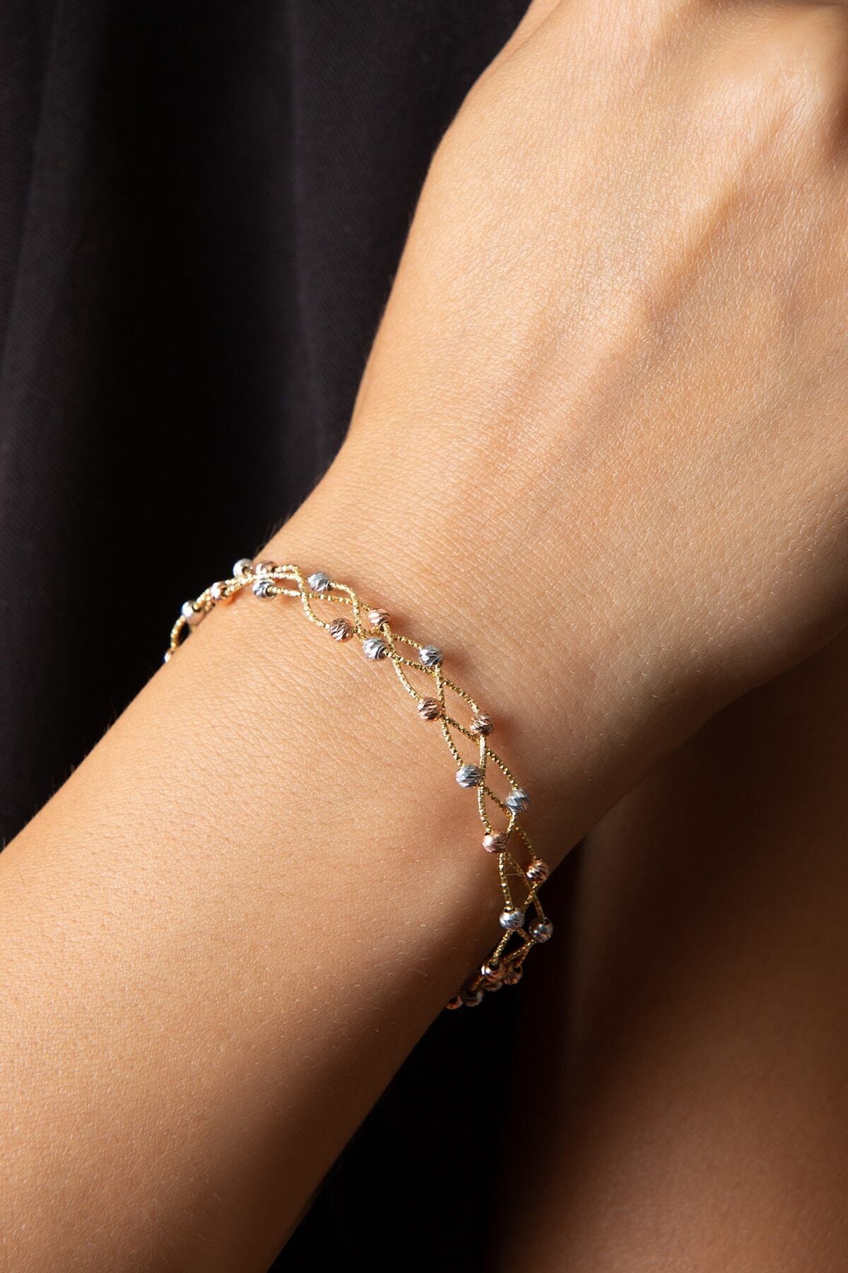 Papatya Silver 925 Ayar Dorica Toplu Gümüş Bileklik