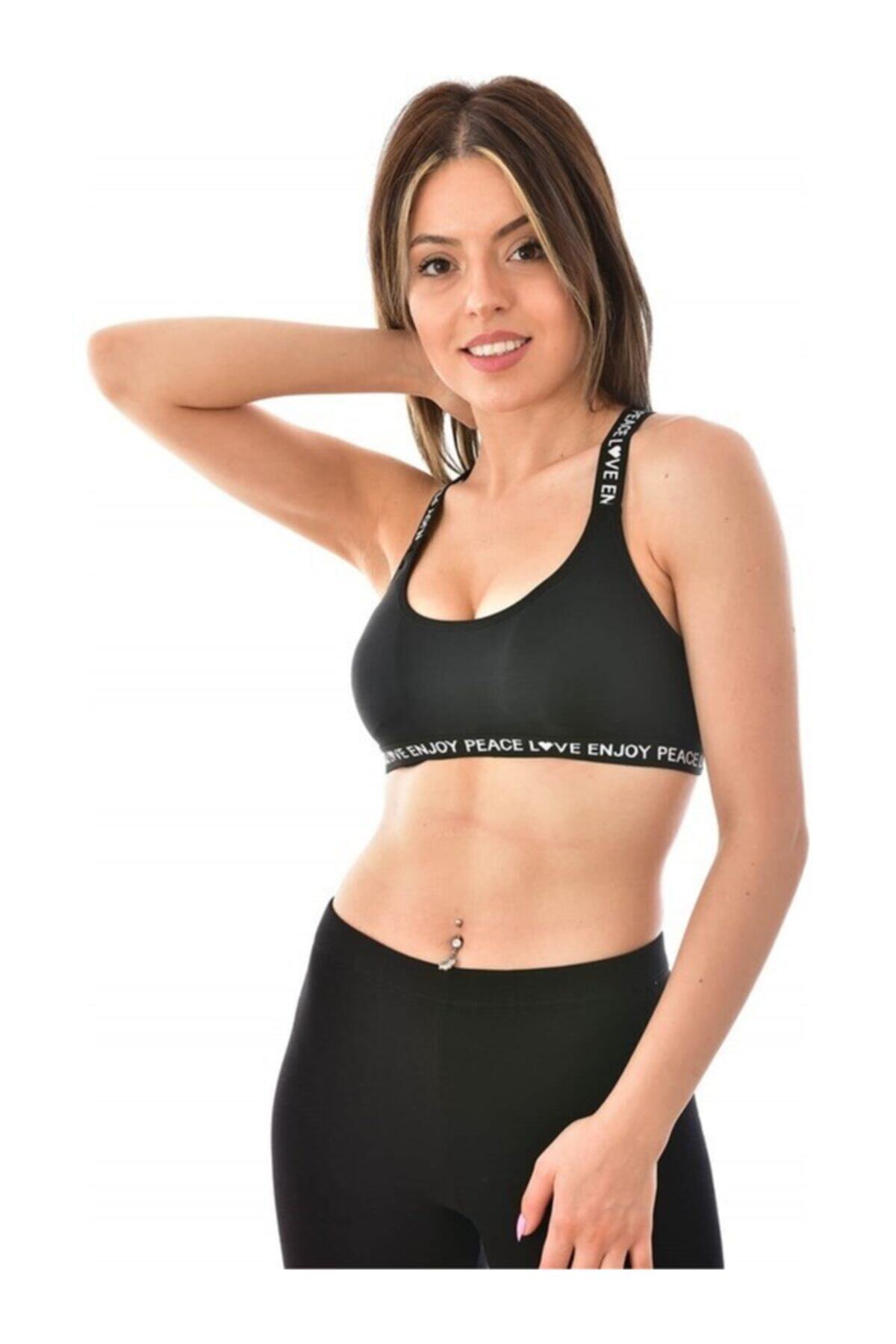 Koza Kadın Siyah Sırtı Çapraz Bralet