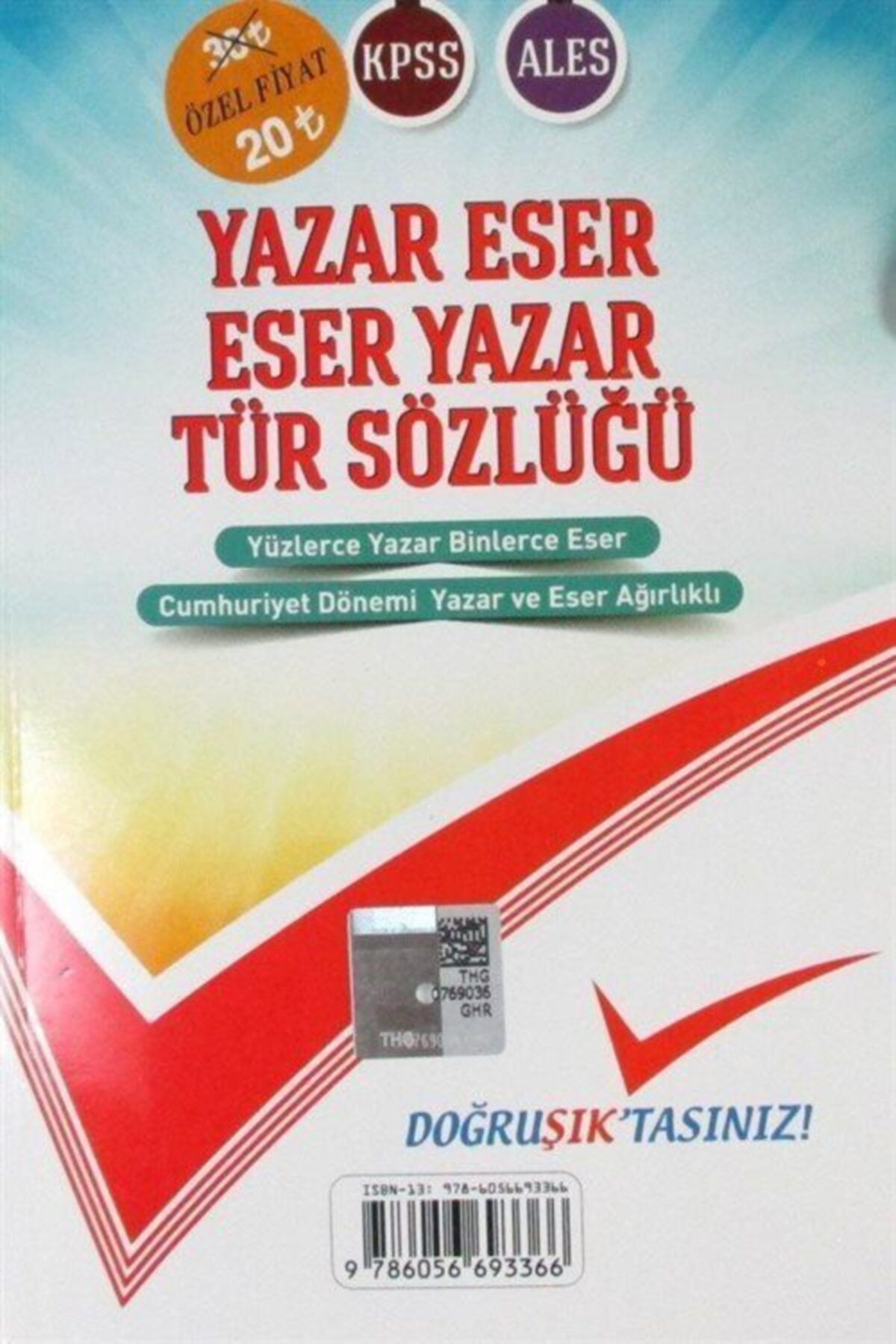 Doğruşık Yayınları Türk Edebiyatı Roman Özetleri & Yazar Eser - Eser Yazar Tür Sözlüğü (tek Kitap)