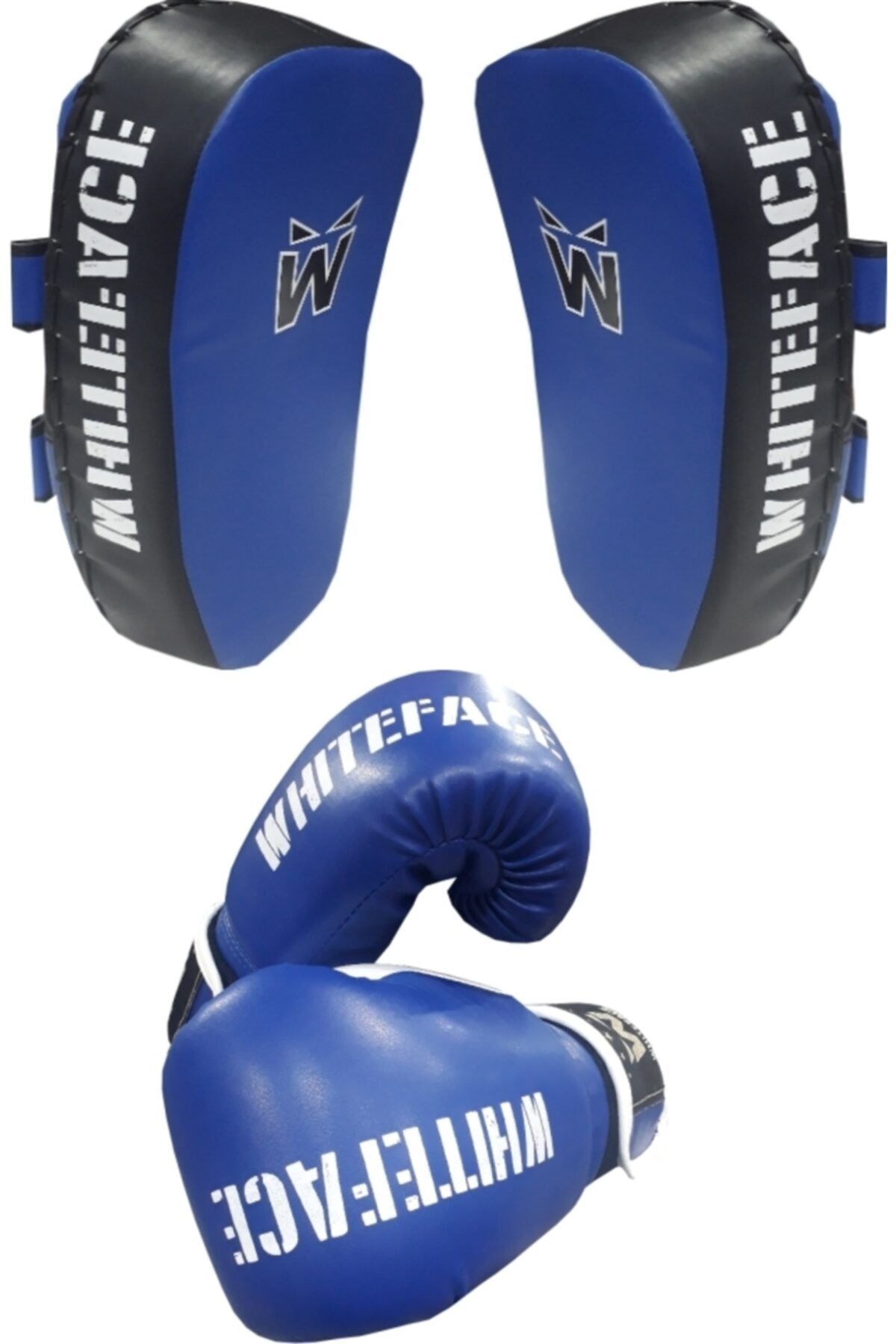 whiteface Boks Eldiveni & Kickboks Eldiveni + Darbe Yastığı Seti