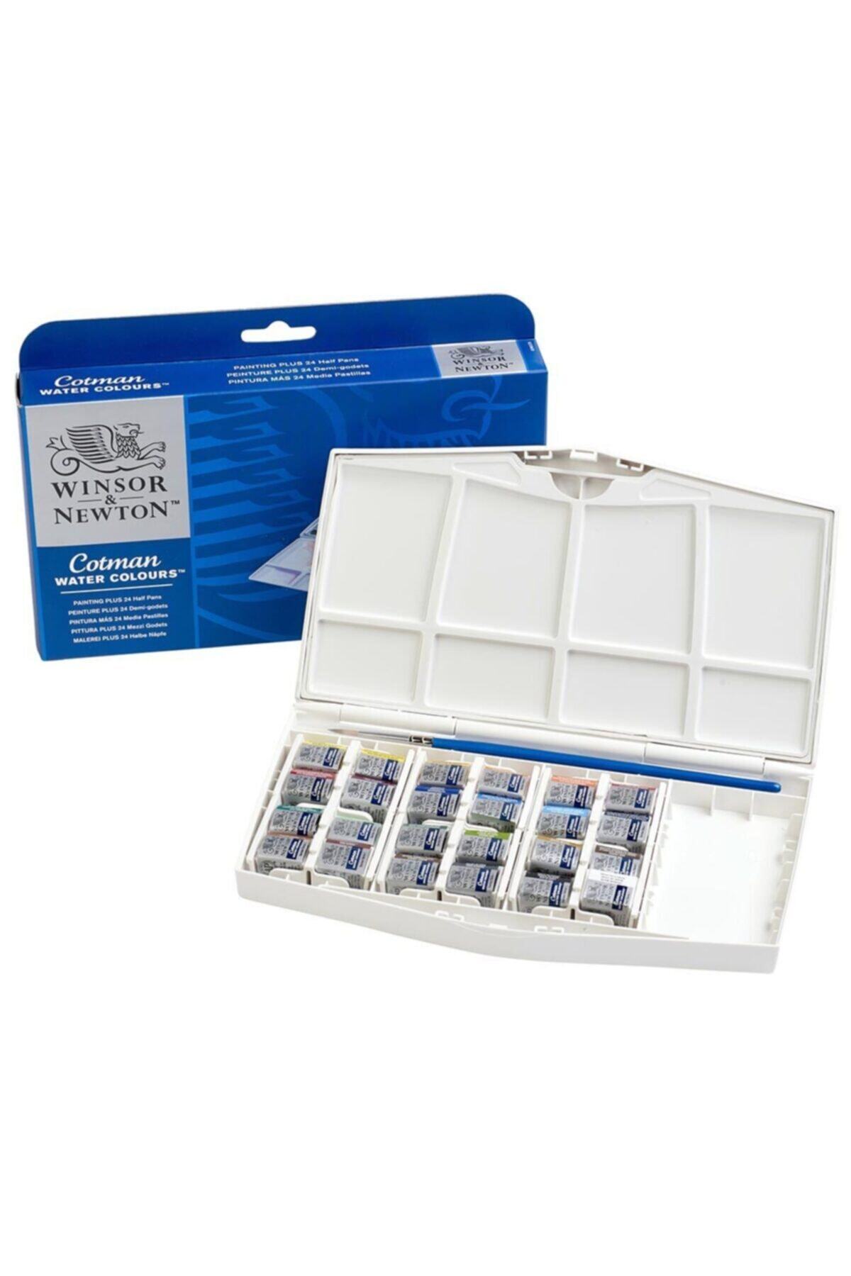 Winsor Newton Winsor & Newton : Cotman : Sulu Boya Plus Set (24 X Yarım Tablet)