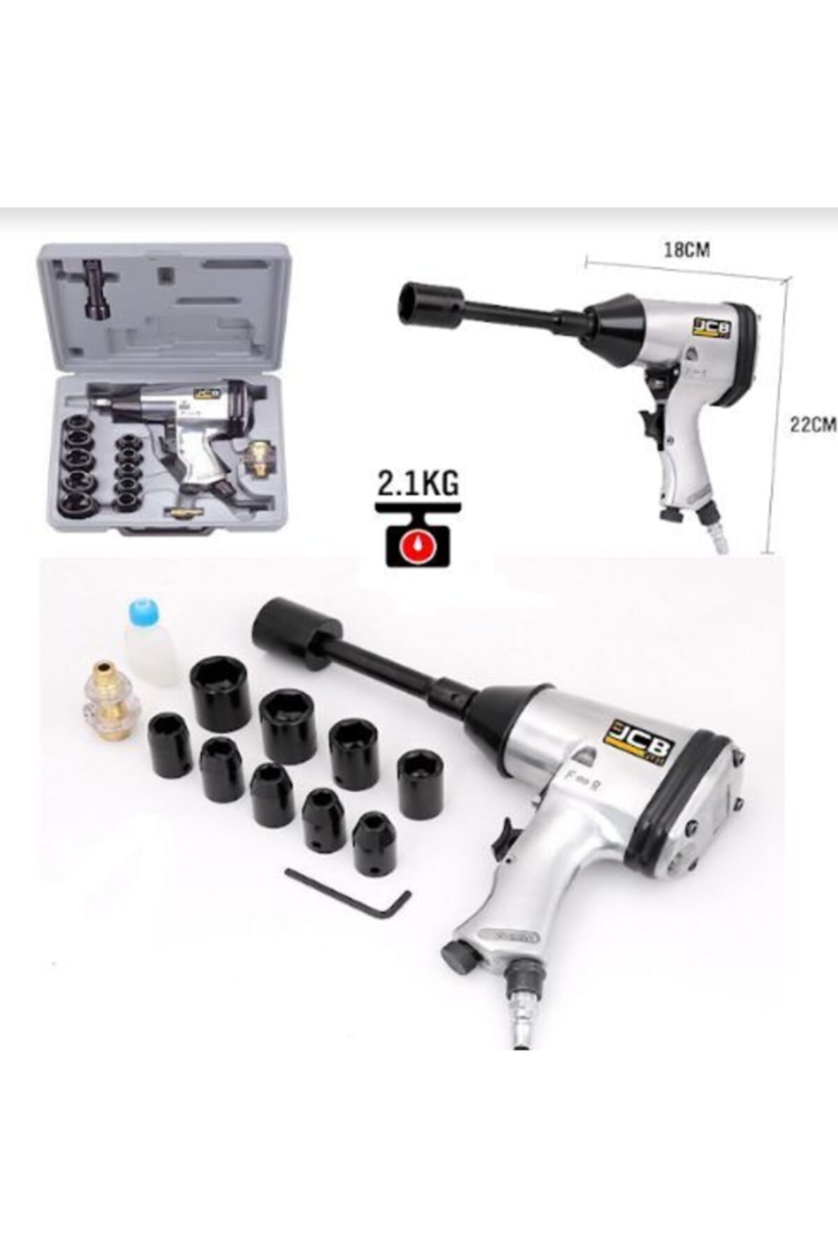 ProJCB Plus Jcb Pro Plus Air Nm 540 Sjs Metal Şanzuman Havalı Somun Sökme Set 14 Parça