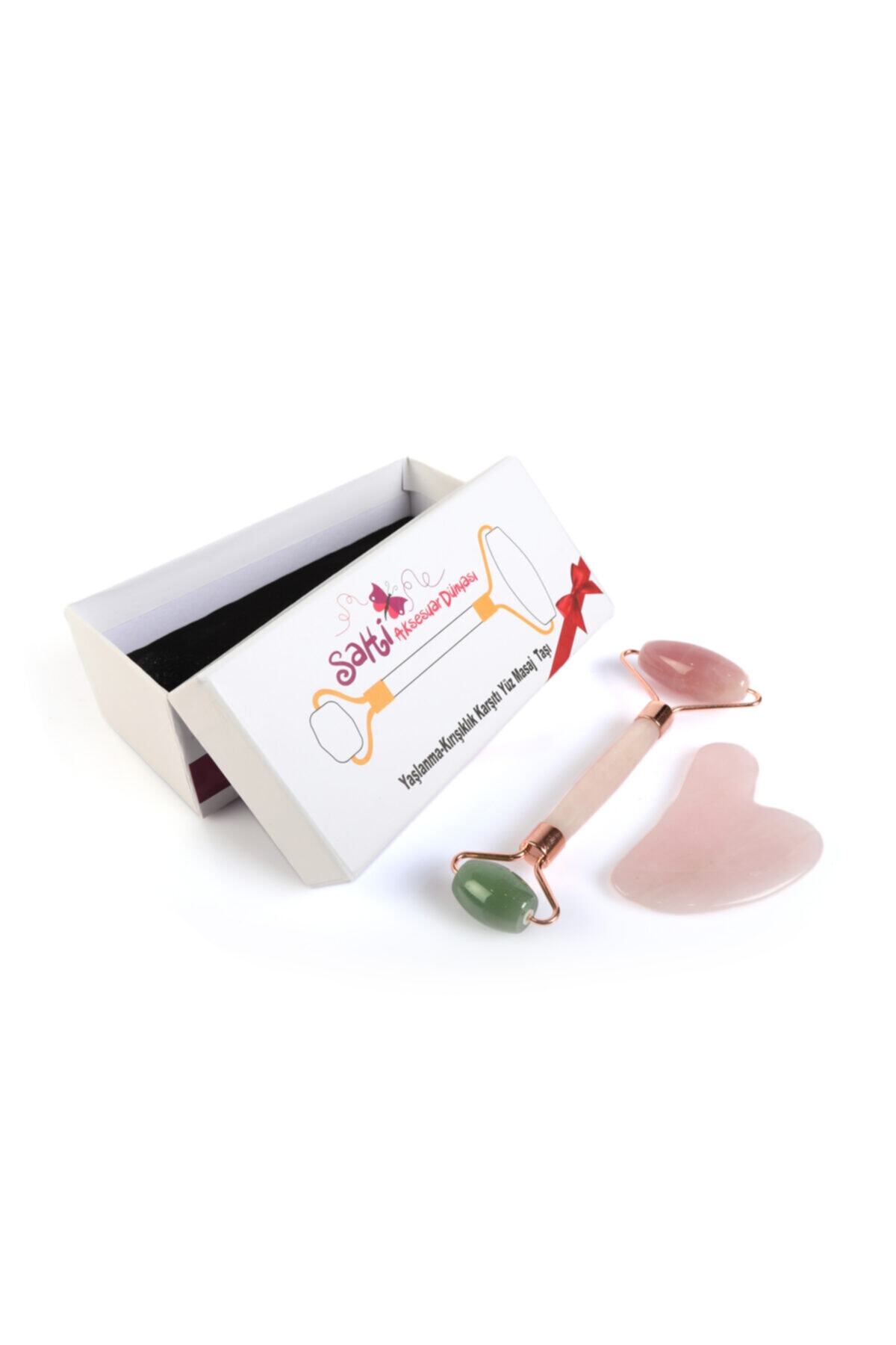 Serap Yilmaz Sahi Ozel Saklama Kutusunda Glt Onayli Pembe Kuvars Aventurin Masaj Ve Gua Sha Yuz Bakim Tasi Trendyol