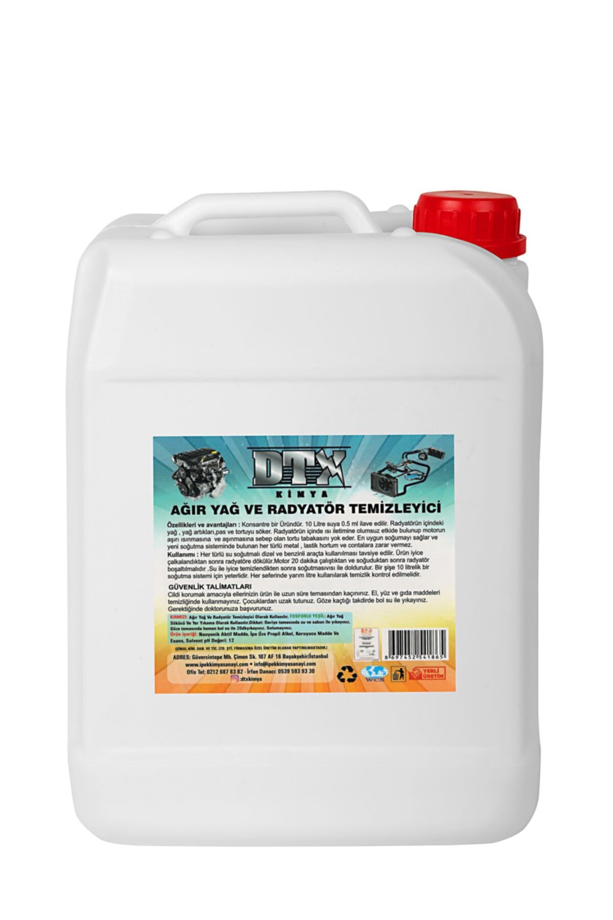 Dtx Kimya Ağır Yağ ve Radyatör Temizleme Sıvısı 25 litre