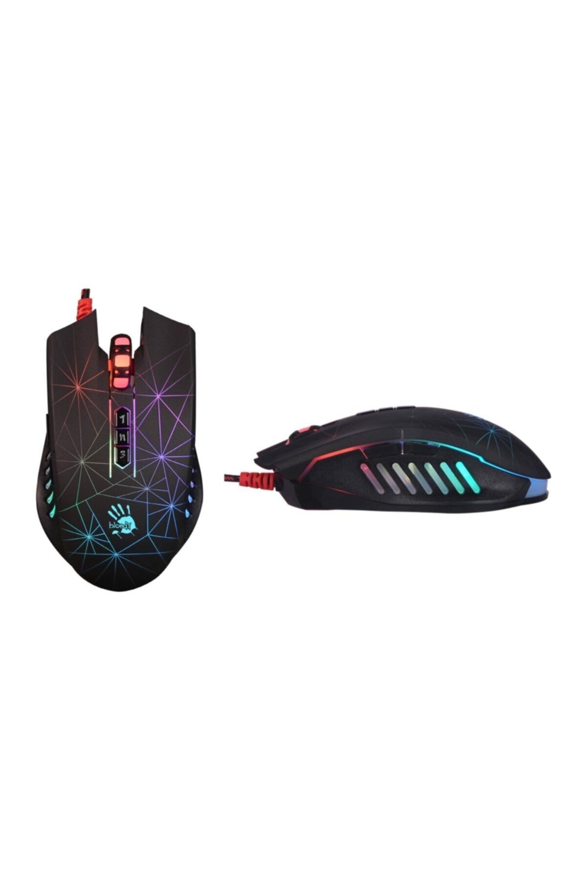 A4 Tech Bloody P81 Lk 5k Optik Multi Core Metal Ayak 5000cpı-rgb Oyuncu Mouse