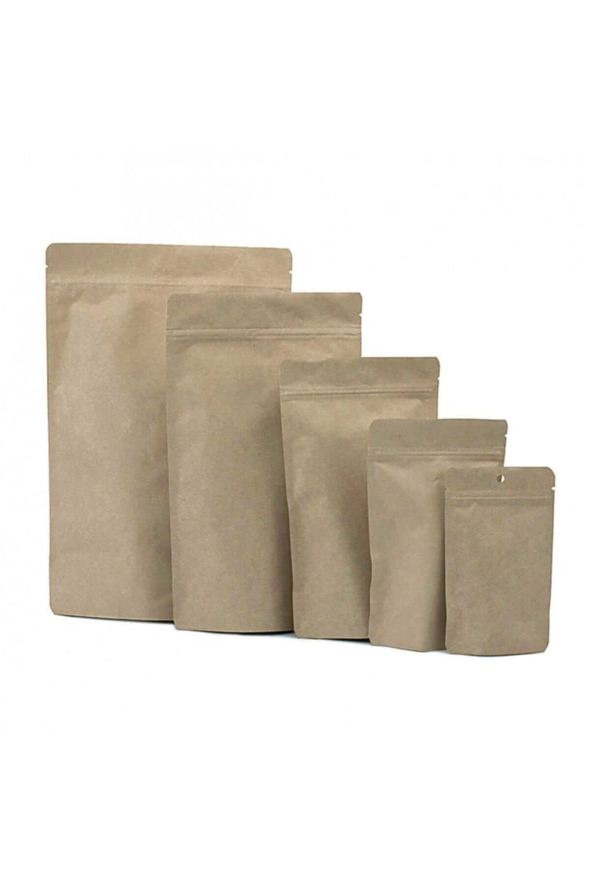 onlinepoşet Kraft Alüminyum Kilitli Doypack 50 Adet - 20x30 Cm