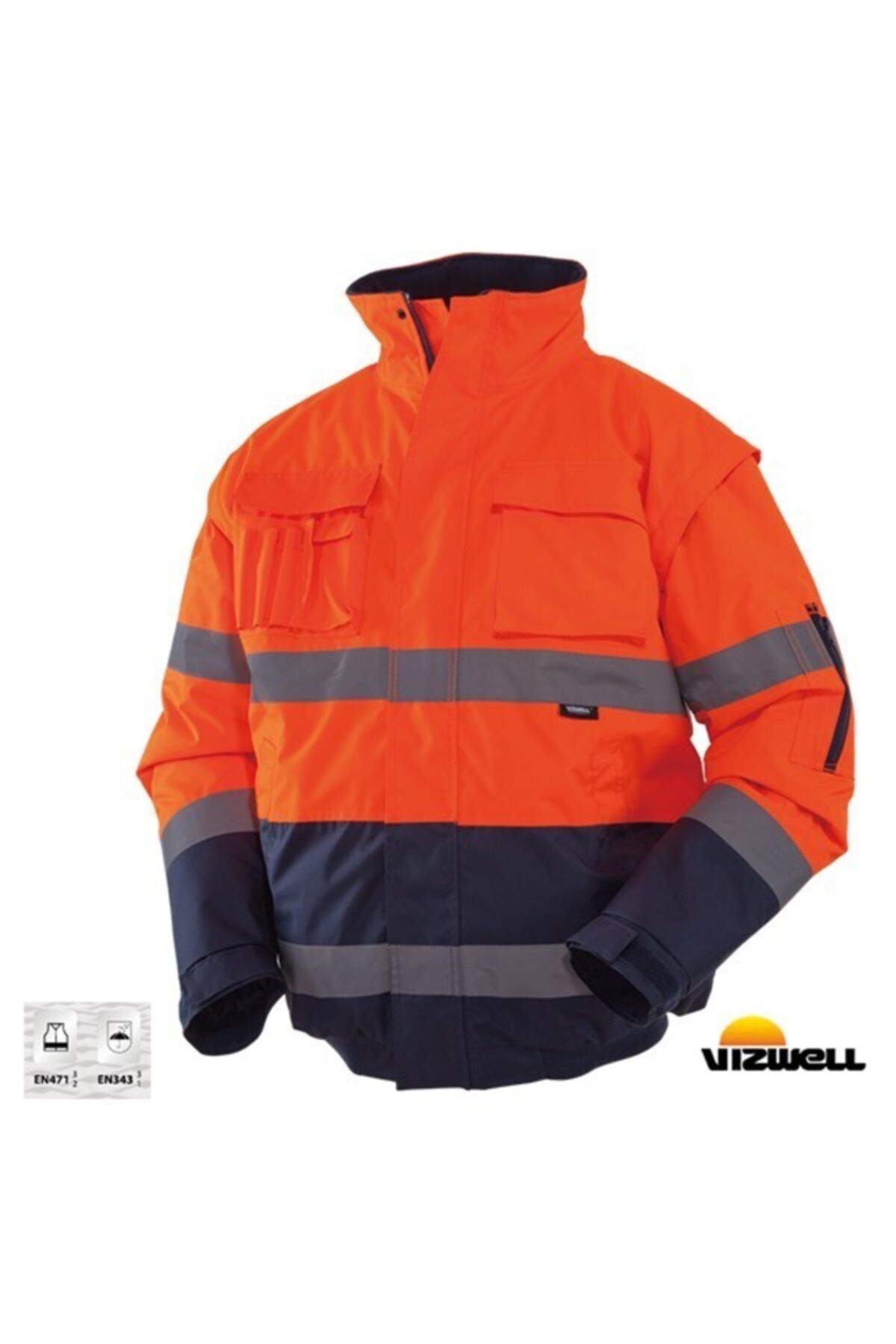 Vizwell ™ 300 D Oxford Pilot Mont Kolları Çıkmalı / Turuncu
