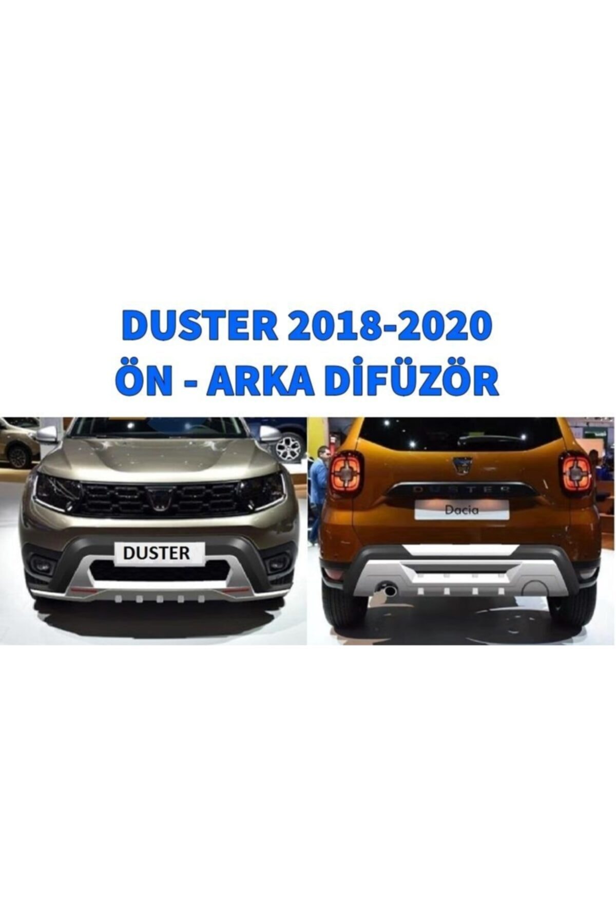 Pars Dacia Duster 2018-2020 Ön - Arka Difüzör Set