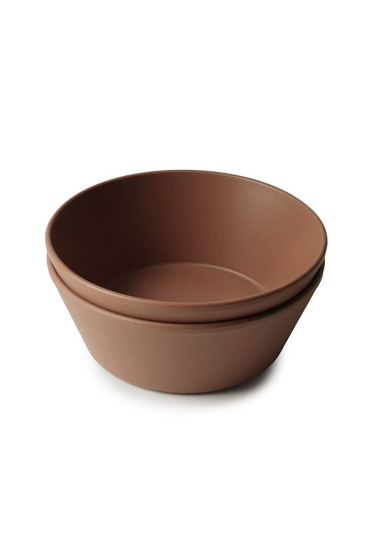 Mushie Dinner Bowl Round Caramel - Yuvarlak Kase Karamel Rengi