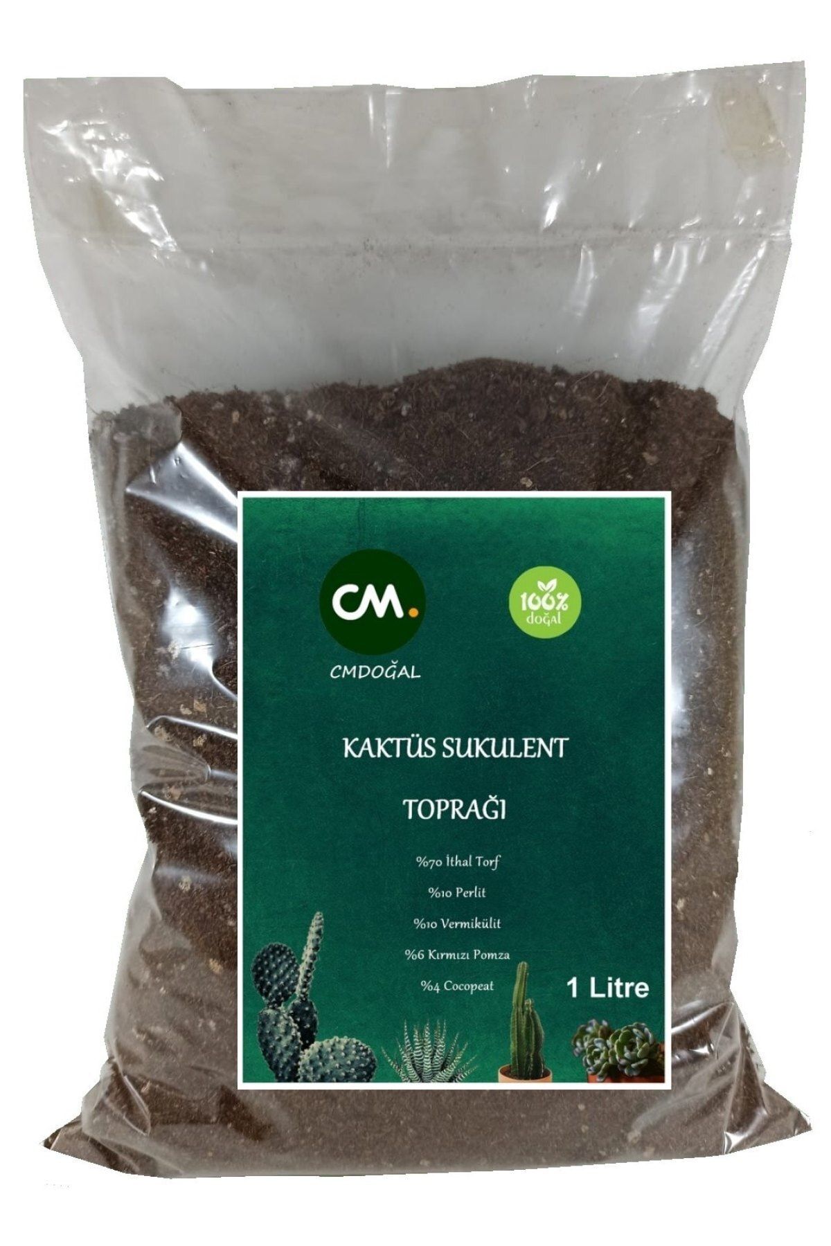 HB BOTANIC 1 Litre Kaktüs Sukulent Toprağı