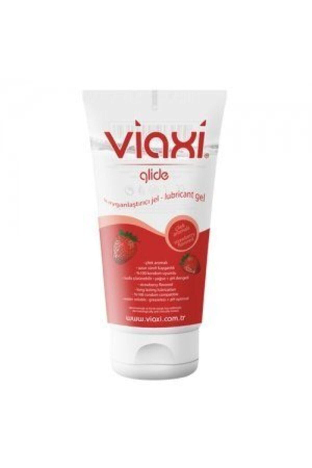 Alife Viaxi Glide Su Bazlı Çilek Aromalı Kayganlaştırıcı Jel 100 ml
