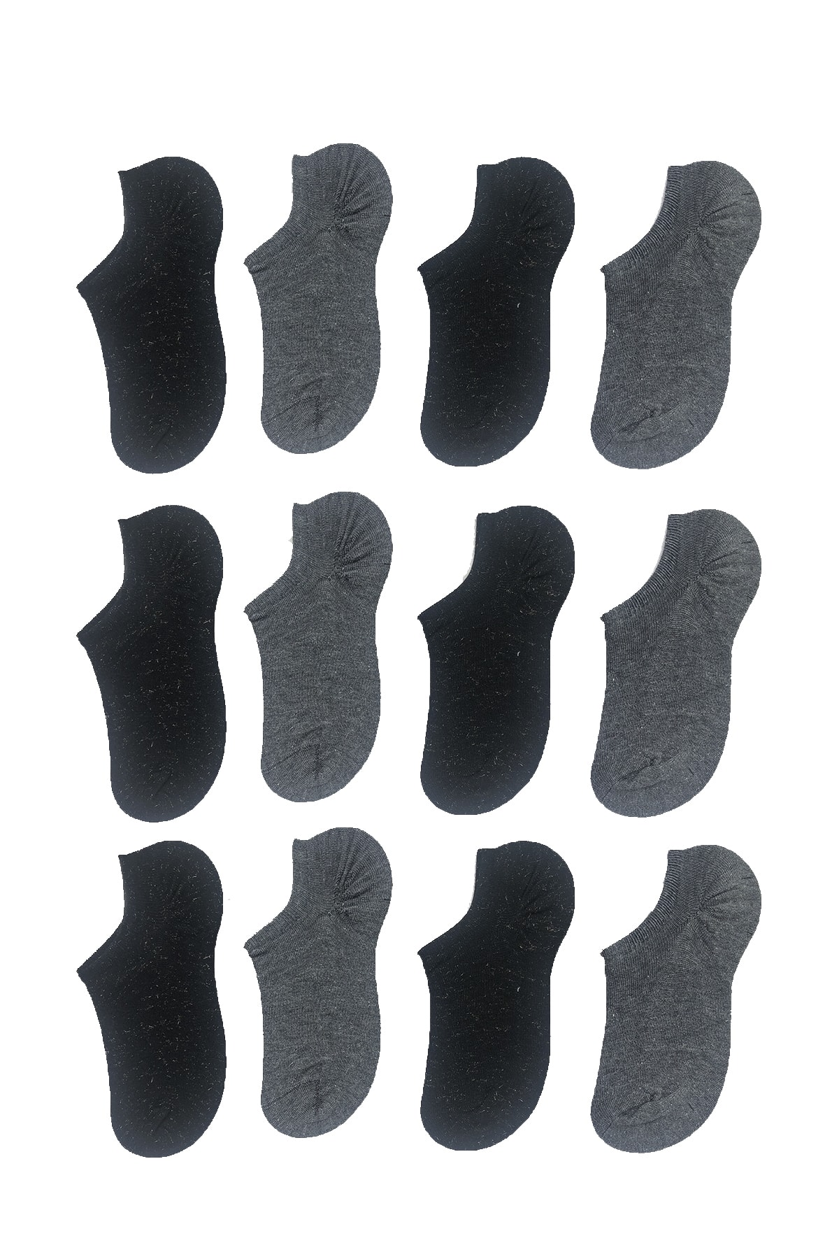 Ozzy Socks 12 Çift Dikişsiz Simli Kadın Bambu Görünmez (sneaker) Spor Ayakkabı Çorabı