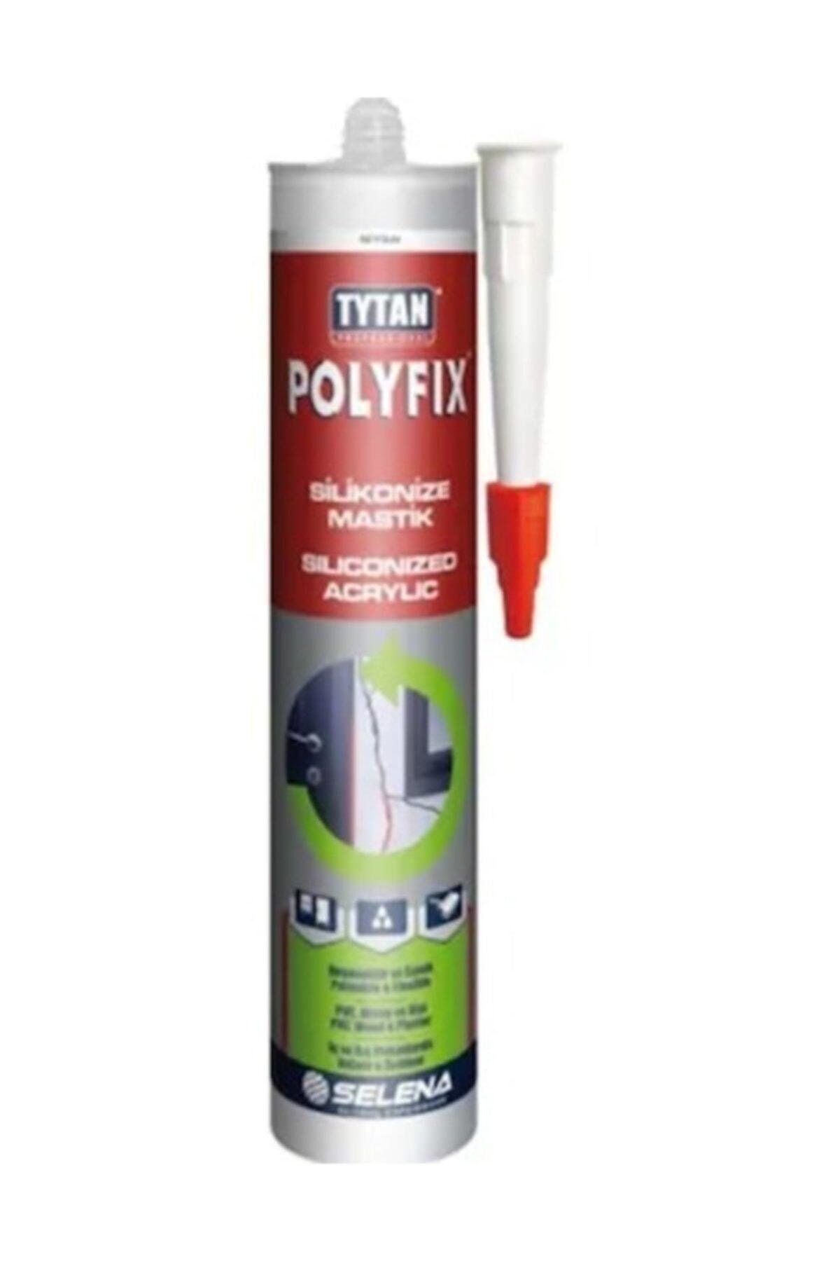 TYTAN Mastik Akrilik Slikonize Mastik Polyfix 500 Gr Beyaz (5 Adet)
