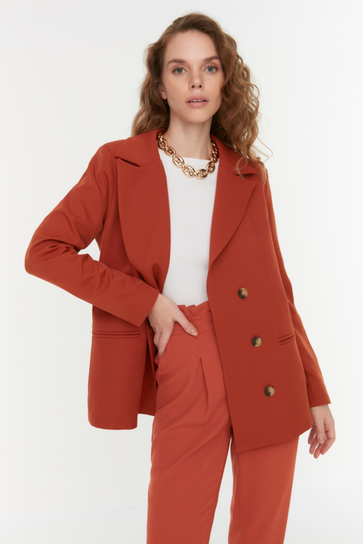 Trendyol Collection Jacket - Orange 