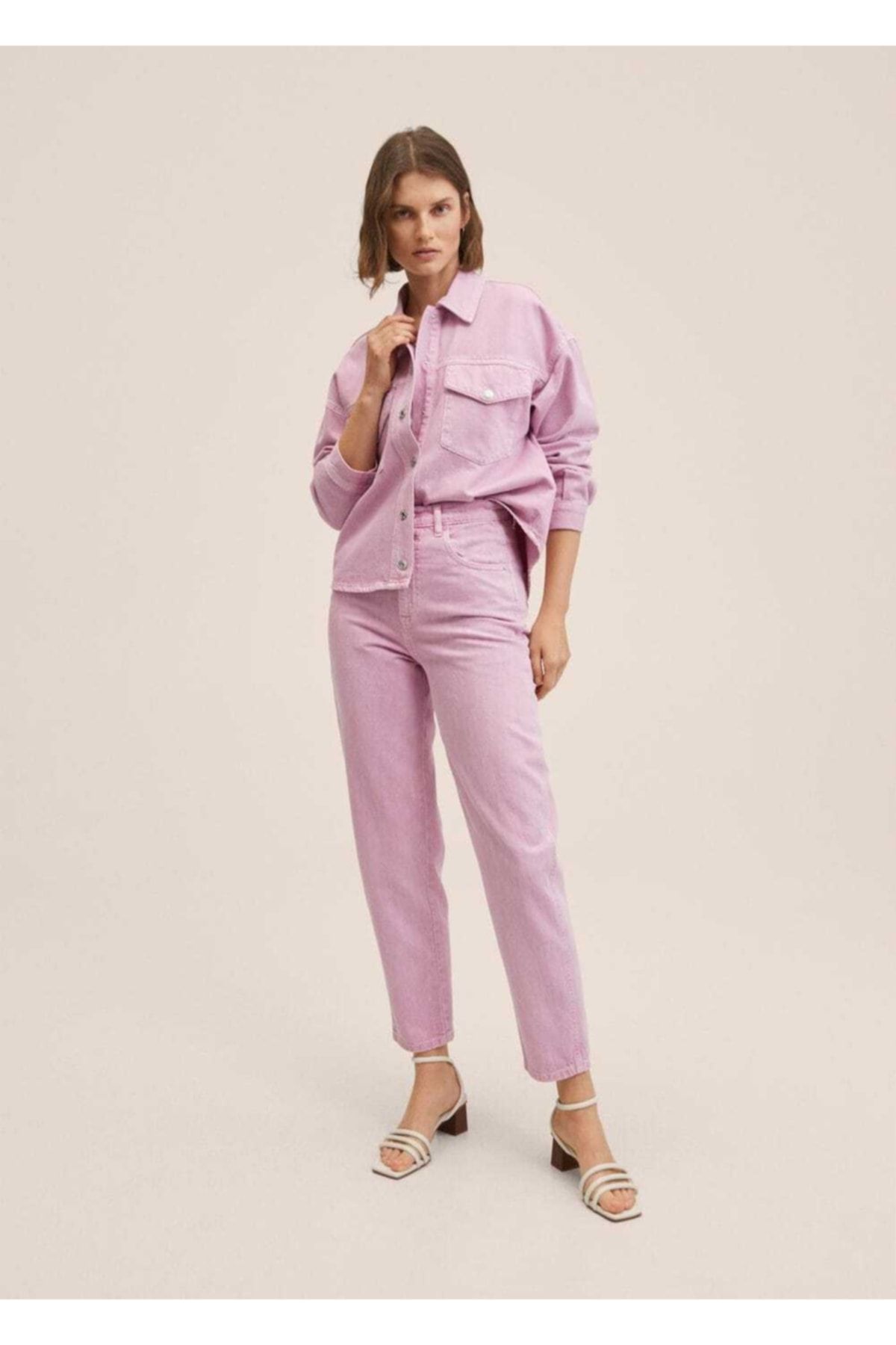 Mango pink jeans on sale