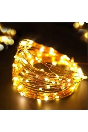 Dekoratif Peri Led 10 Metre + 45 Adet Mini Şeffaf Fotograf Mandalı Image 0
