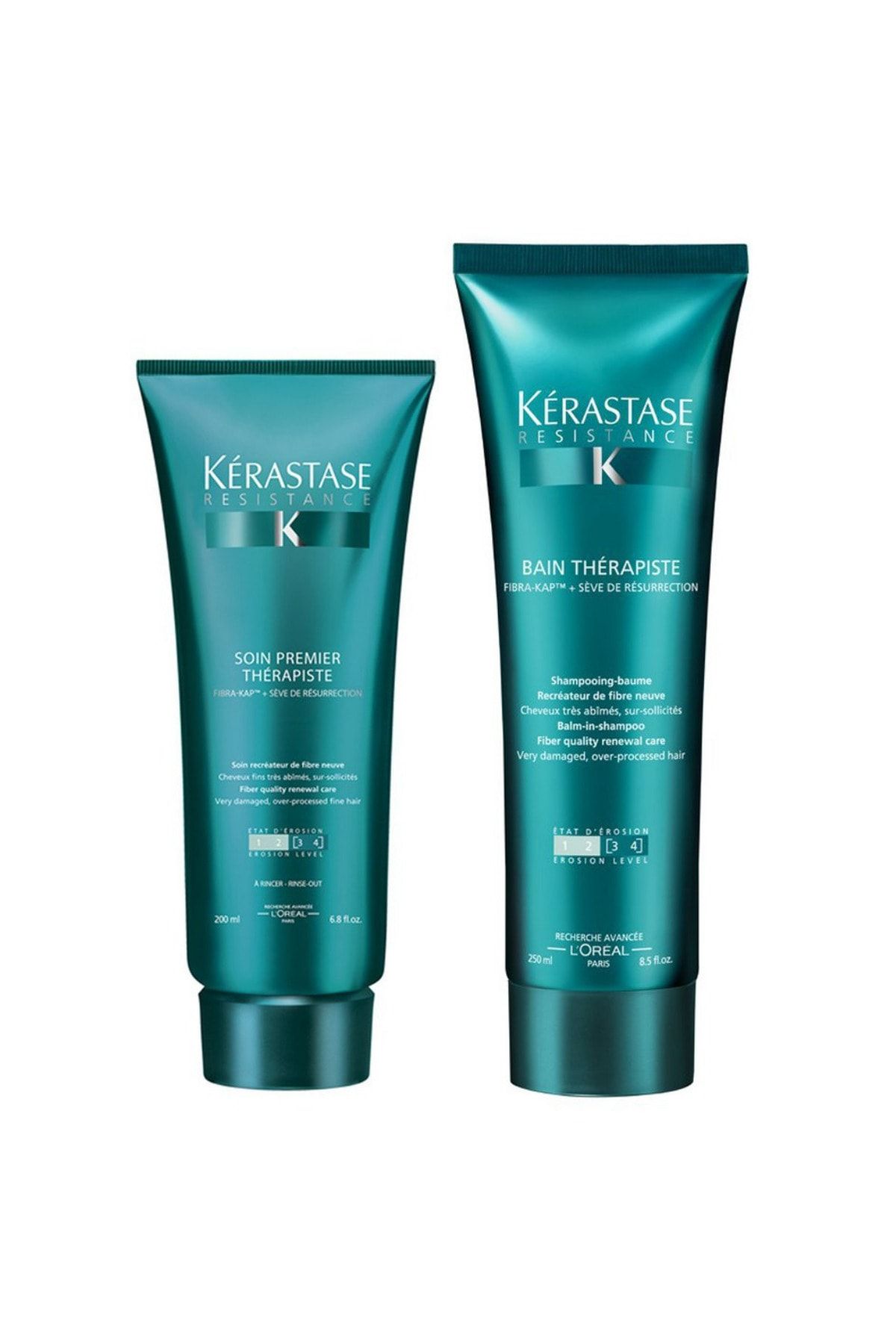 Kerastase Resistance Bain Therapiste Şampuan 250ml + Resistance Soin Premier Therapiste Bakım Kremi 200ml