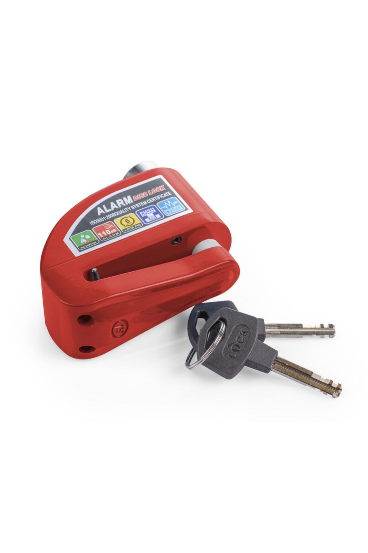 Locks Alarmlı Disk Kilidi Kırmızı Renk Yuksek Ses Celık Kasa