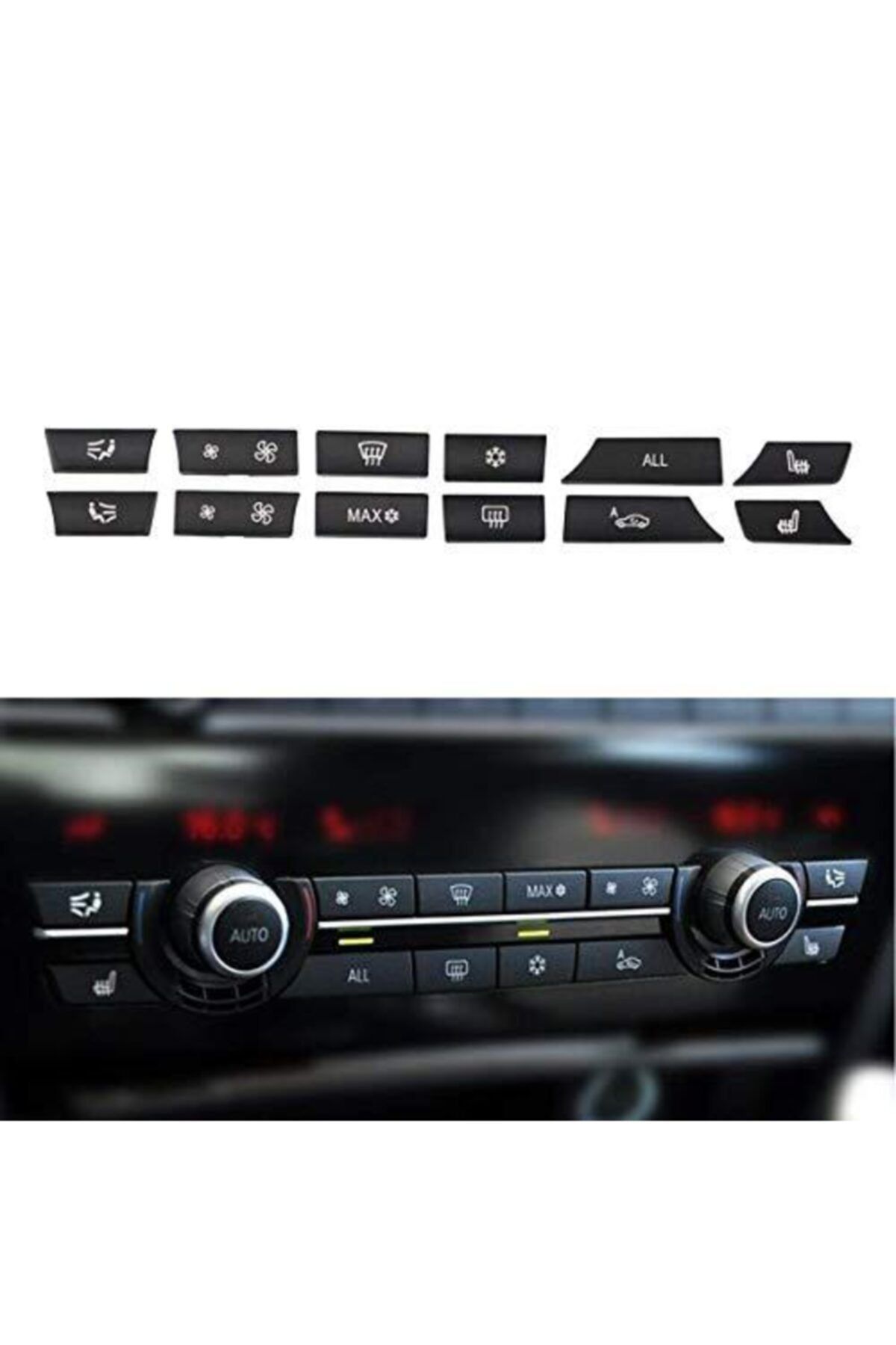 KARparts Bmw F10 F07 F01 Klima Tuş Takımı (12 Tuş) (07-12) - 61319313923